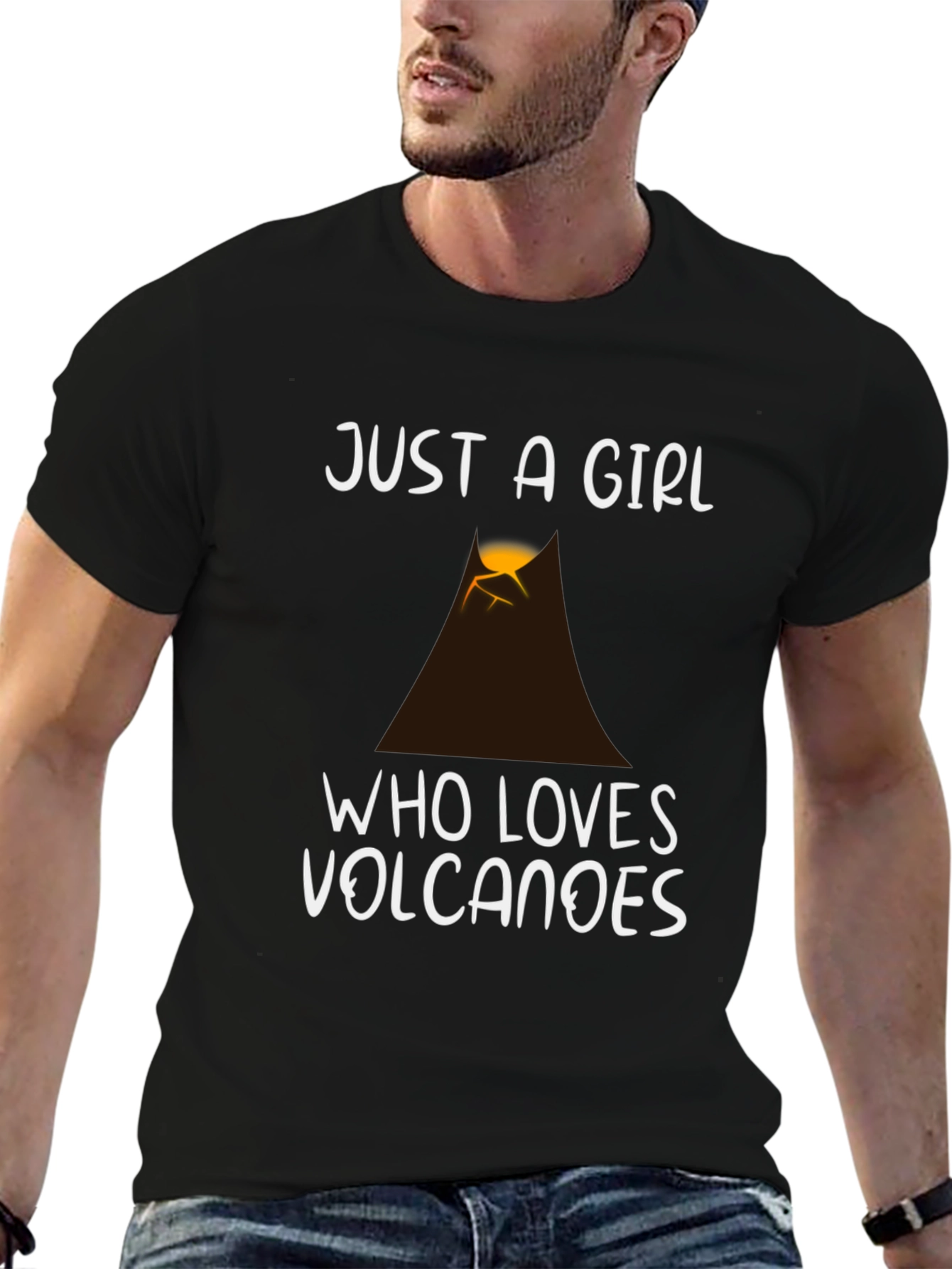 Just a Girl Who Loves Volcanoes T-Shirt