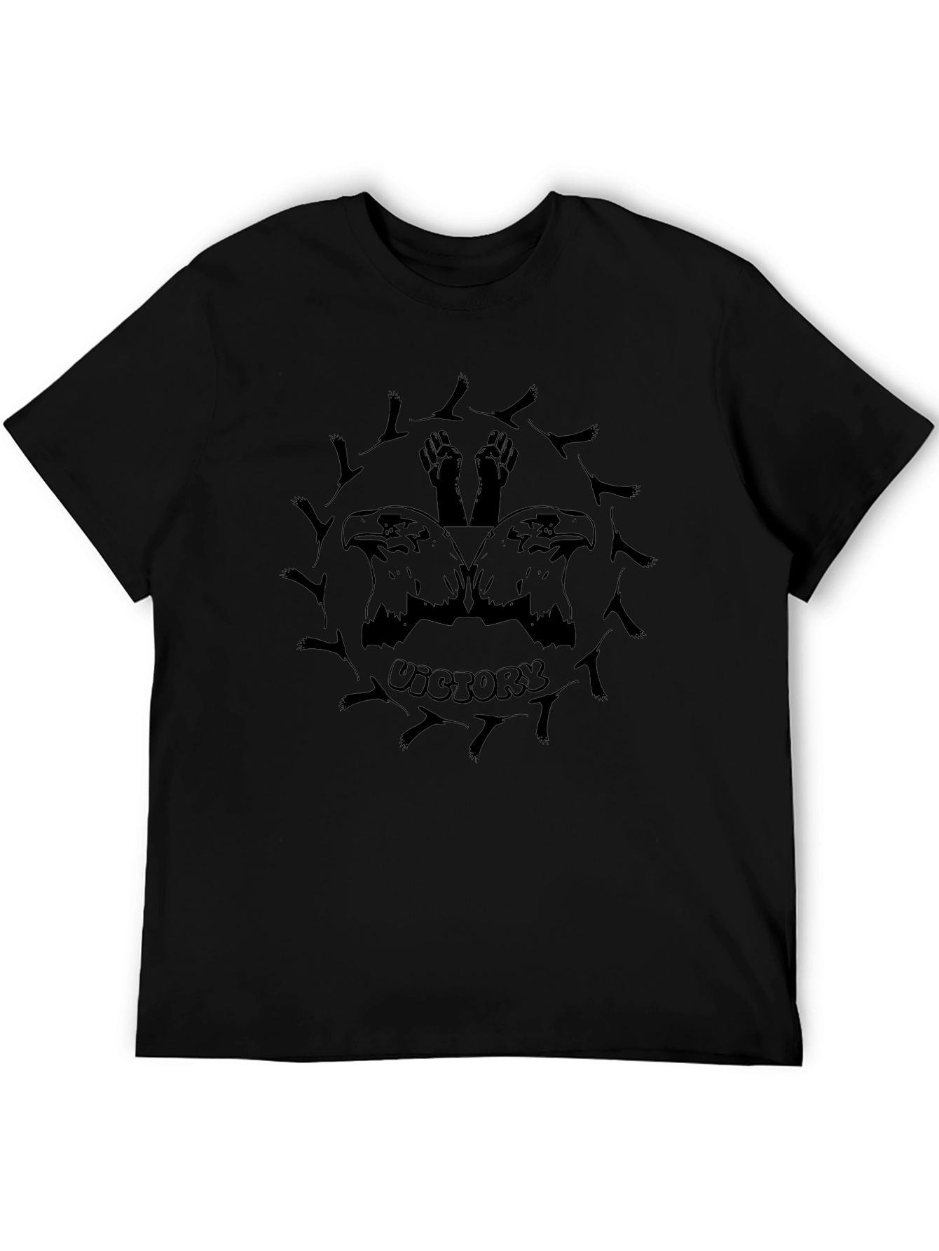 Victory Eagle Graphic Black T-Shirt