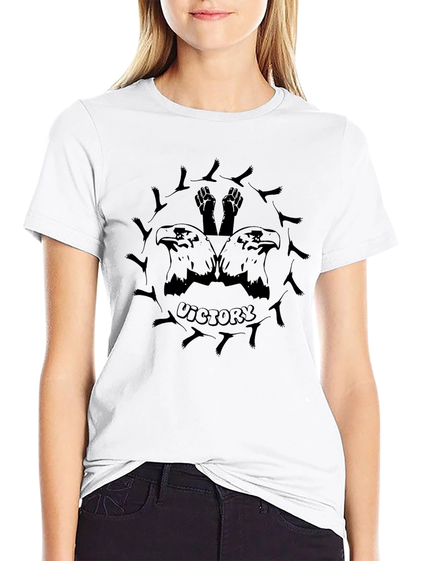 Victory Eagle Graphic Black T-Shirt