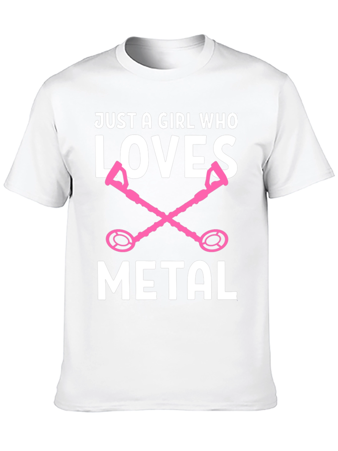 Girl Who Loves Metal Detector Graphic Tee