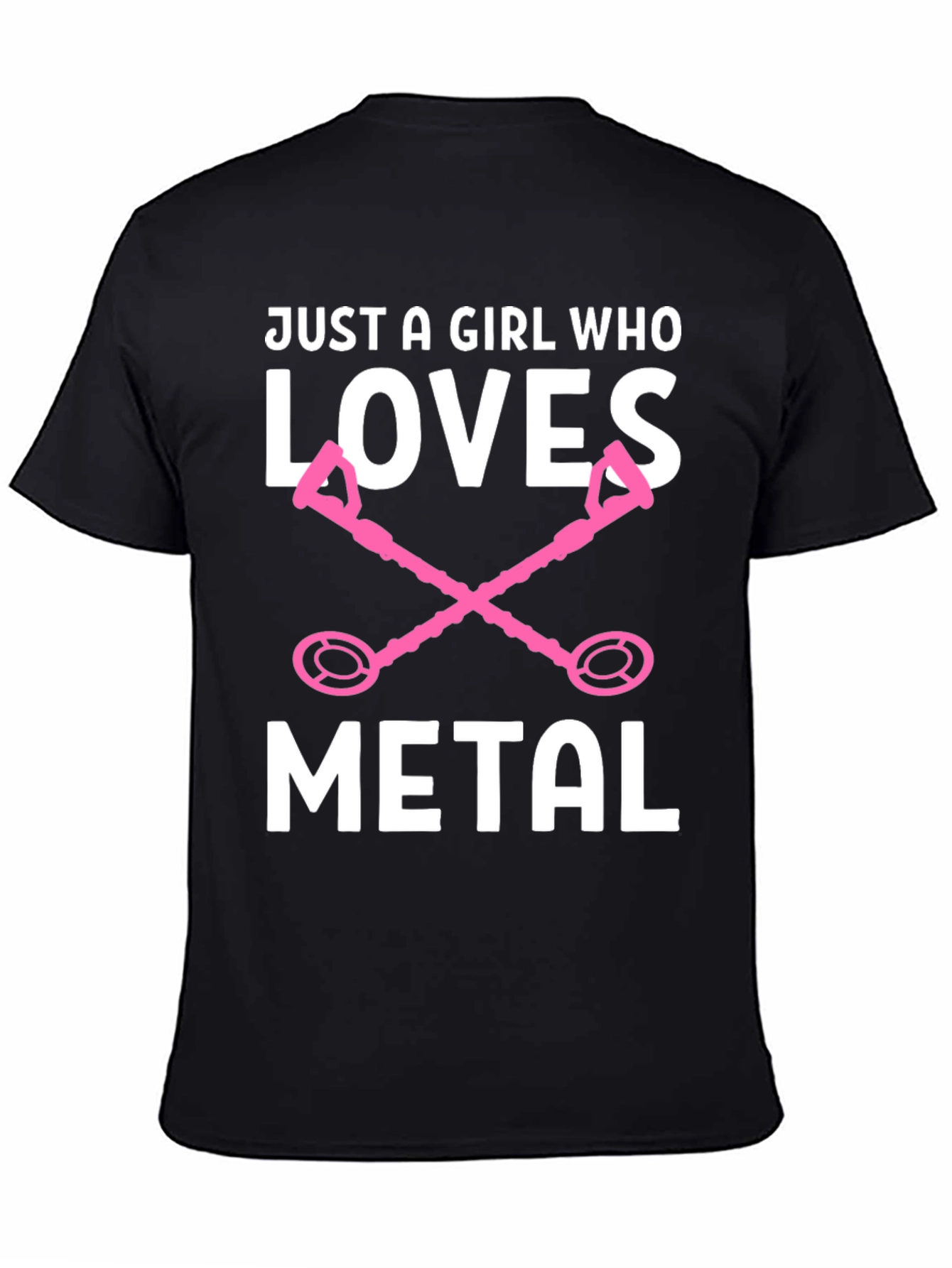 Girl Who Loves Metal Detector Graphic Tee