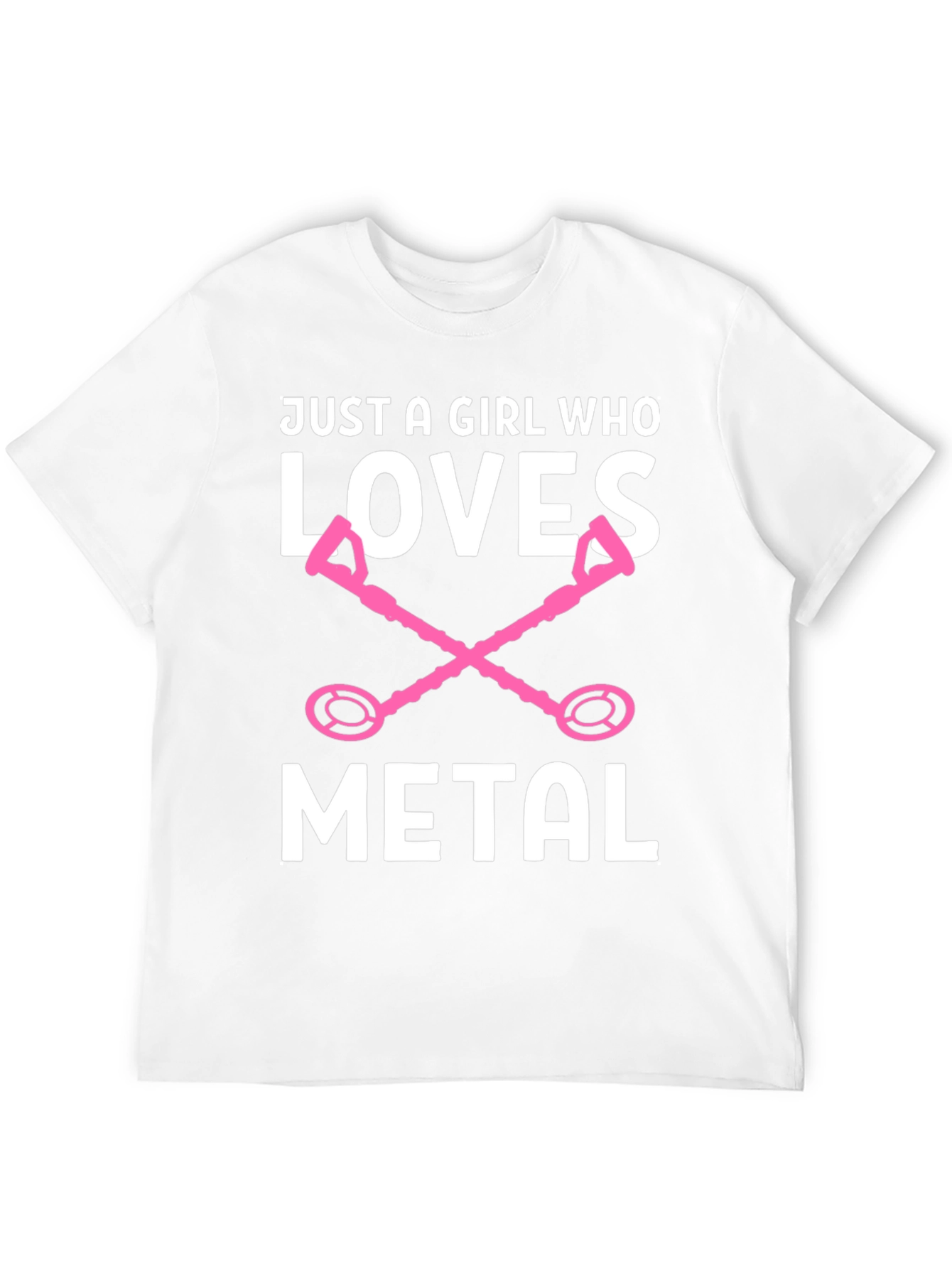 Girl Who Loves Metal Detector Graphic Tee