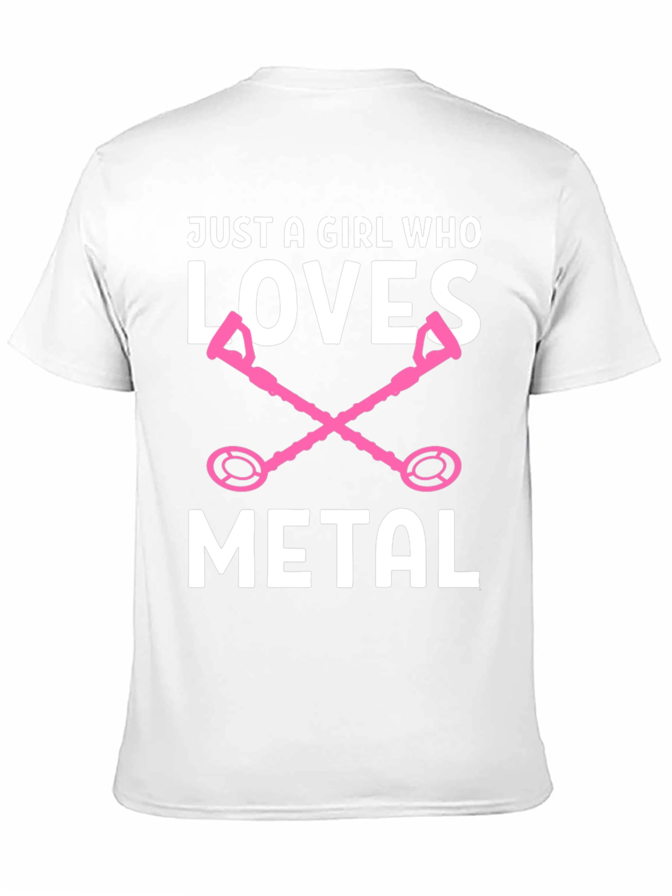 Girl Who Loves Metal Detector Graphic Tee