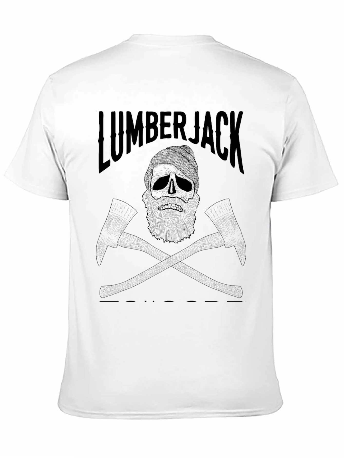 Lumberjack Skull Graphic T-Shirt - Classic Crew Neck Tee