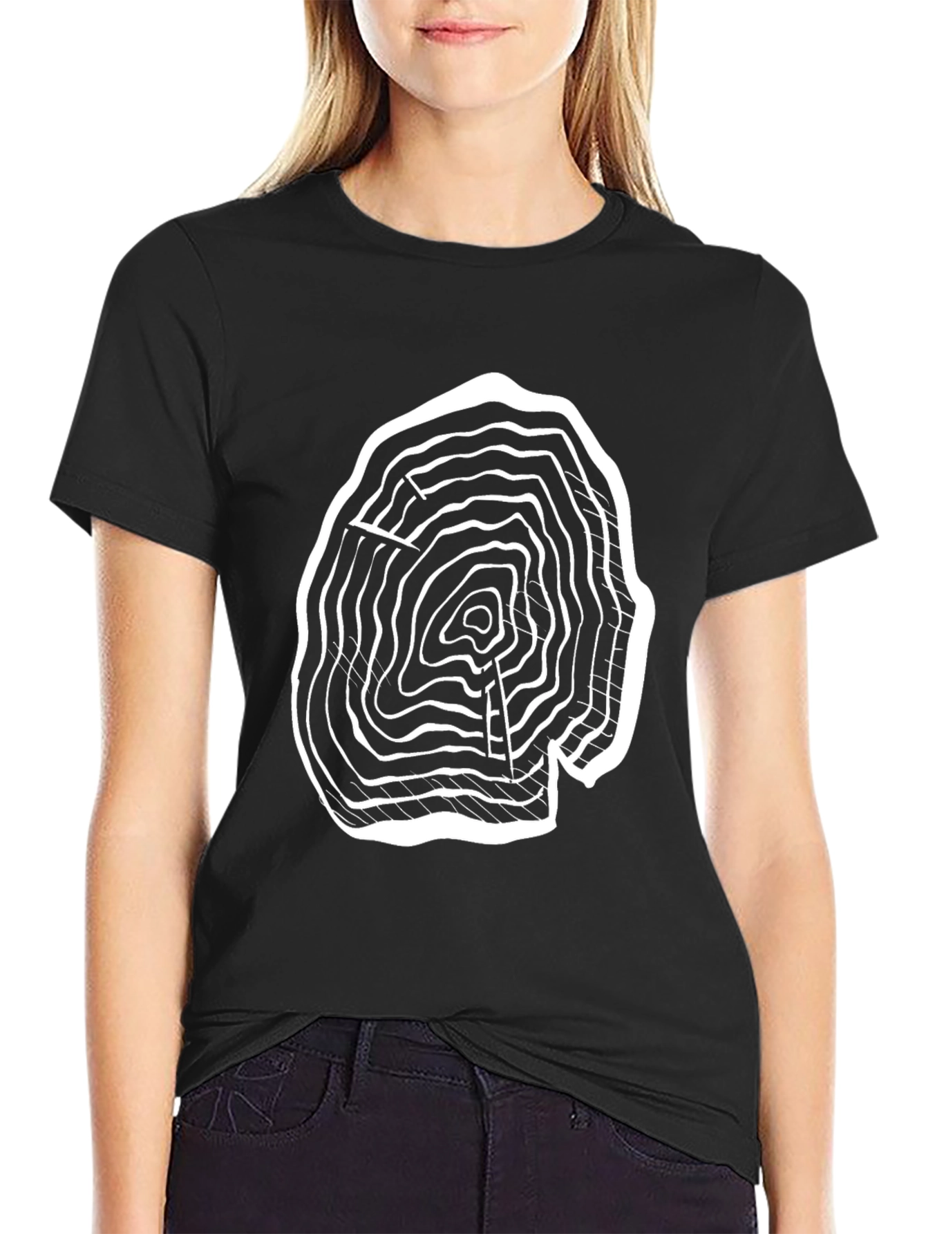 Tree Ring Graphic Tee - Nature Inspired Design
