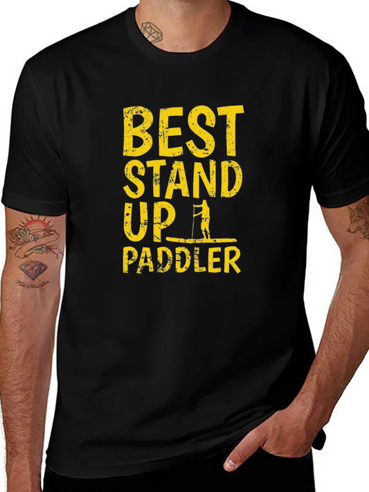 Best Stand Up Paddler T-Shirt - Black Graphic Tee