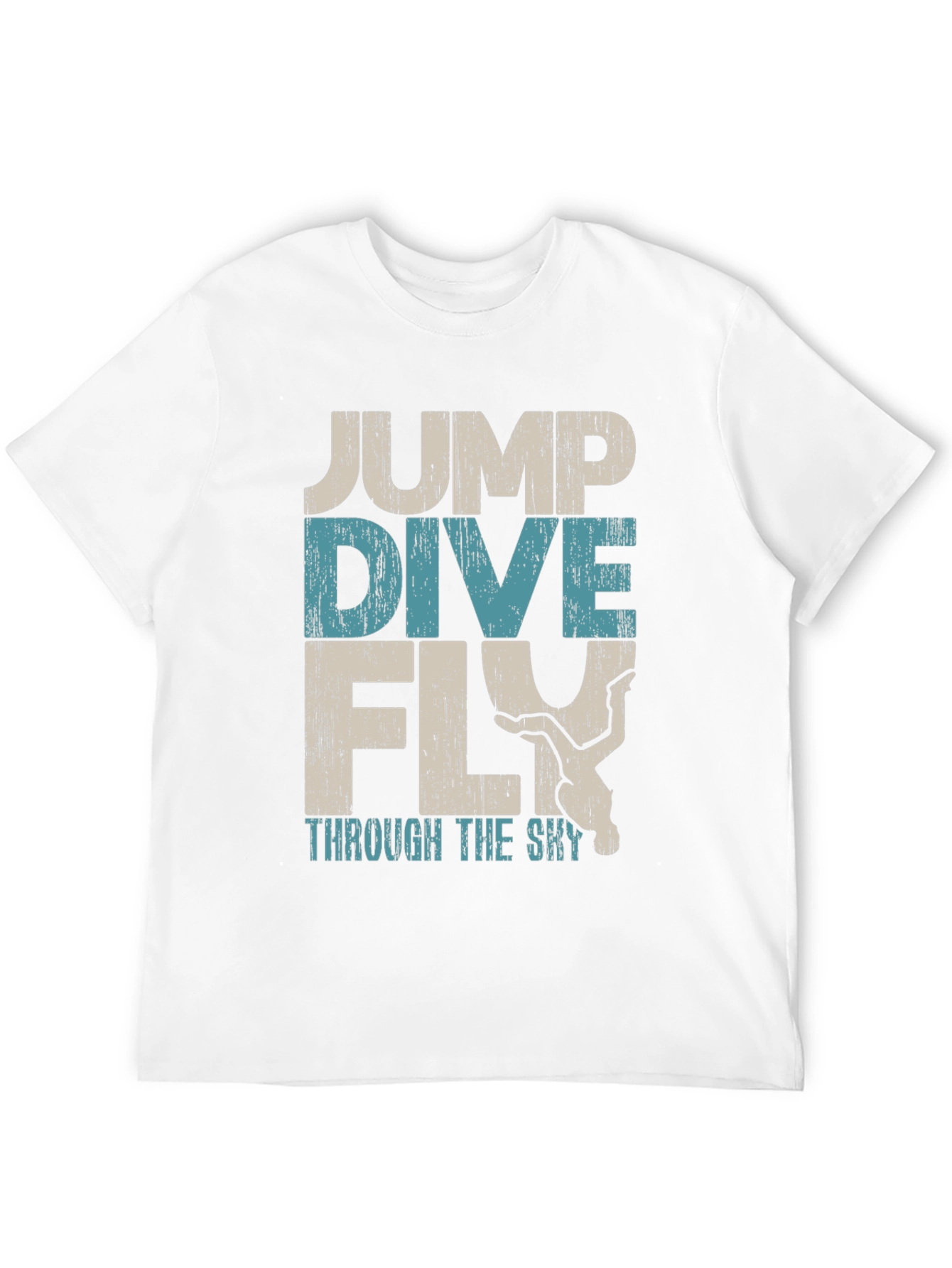 Jump Dive Fly Graphic Tee - Skydiving Adventure Shirt