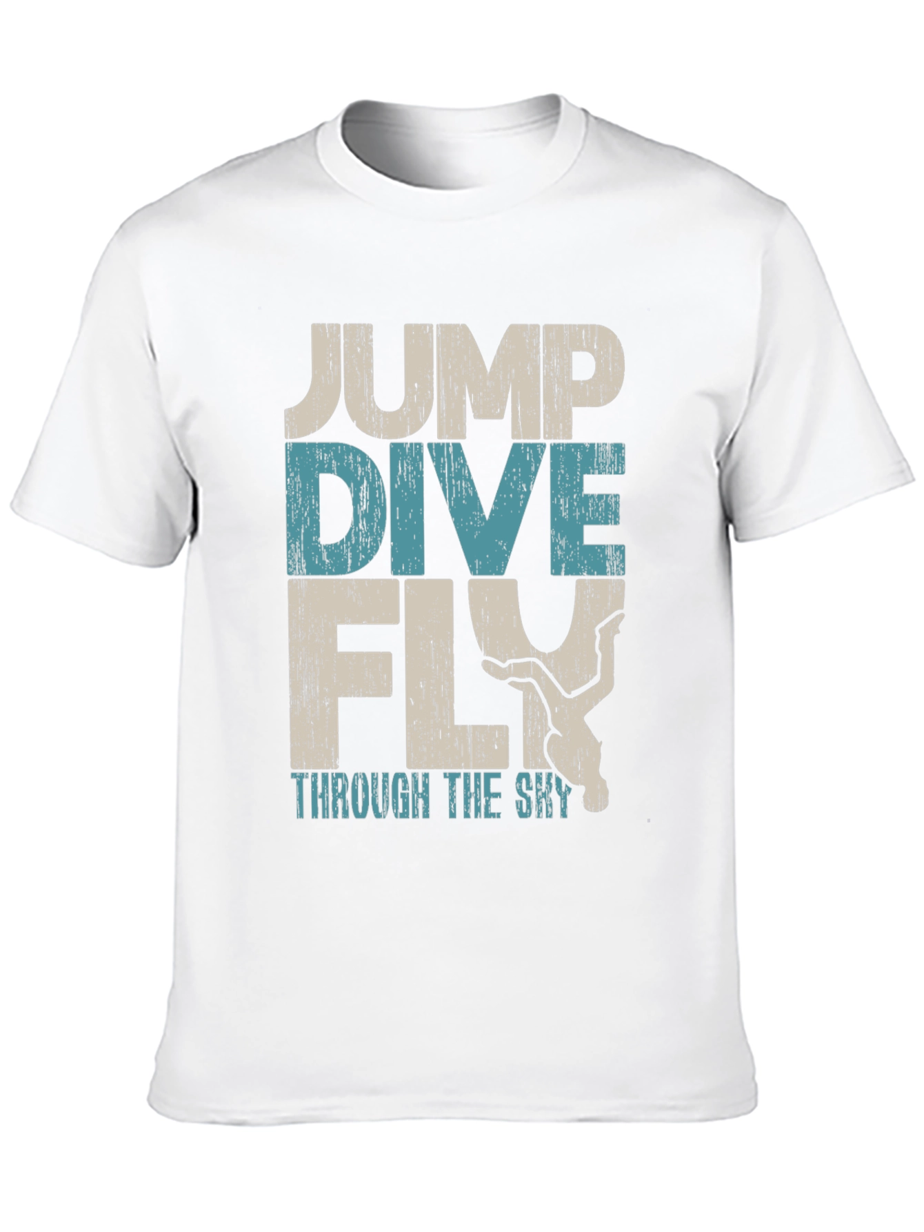 Jump Dive Fly Graphic Tee - Skydiving Adventure Shirt