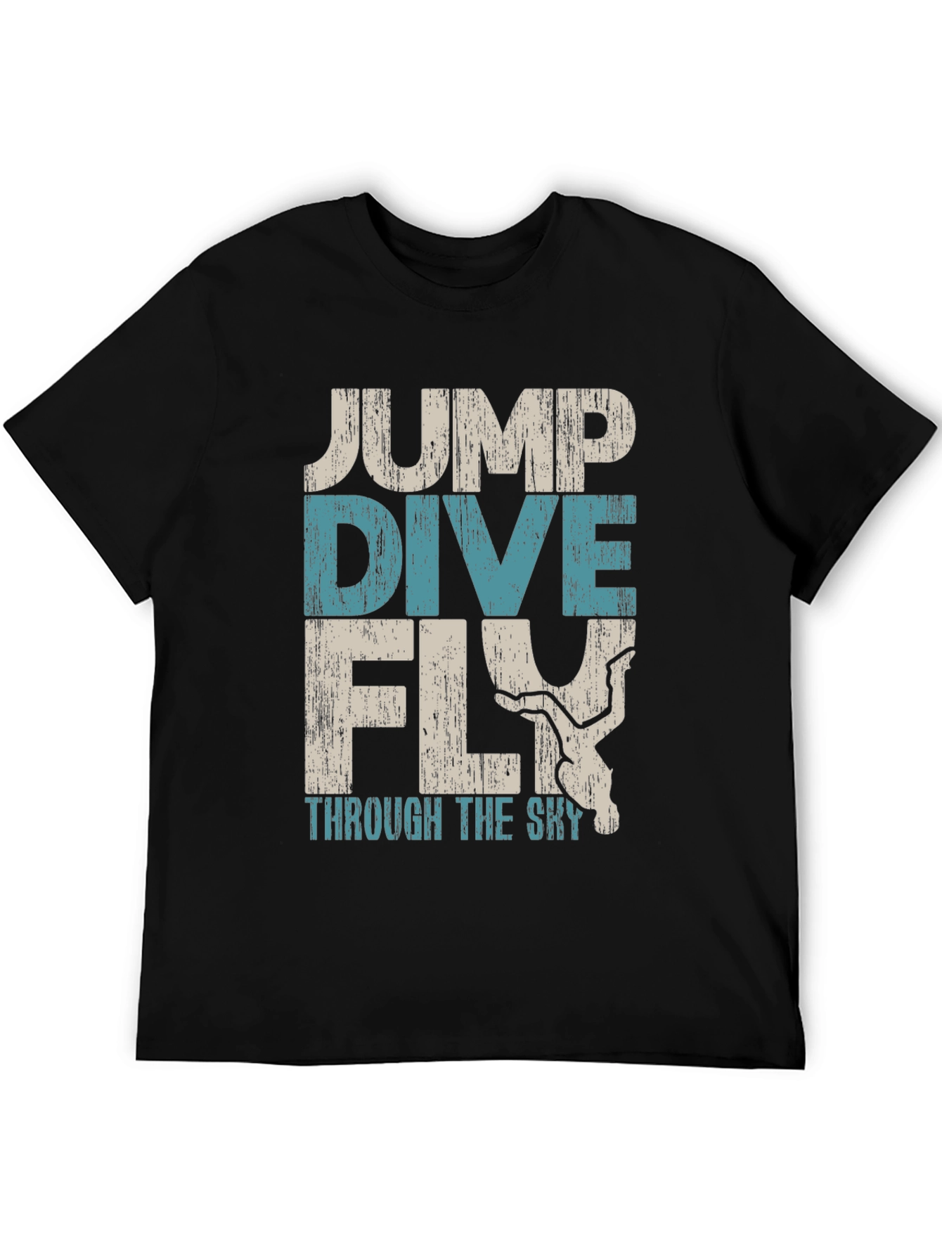 Jump Dive Fly Graphic Tee - Skydiving Adventure Shirt
