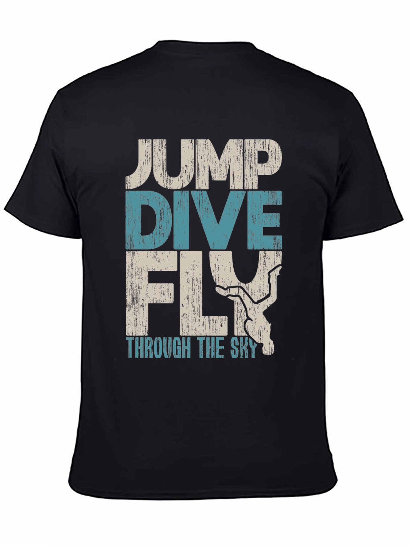 Jump Dive Fly Graphic Tee - Skydiving Adventure Shirt
