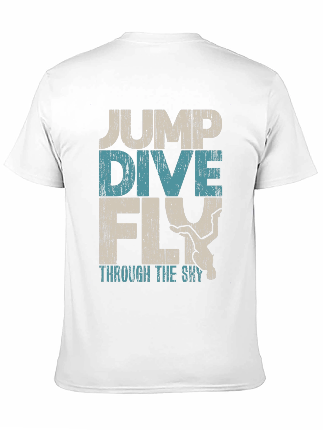 Jump Dive Fly Graphic Tee - Skydiving Adventure Shirt