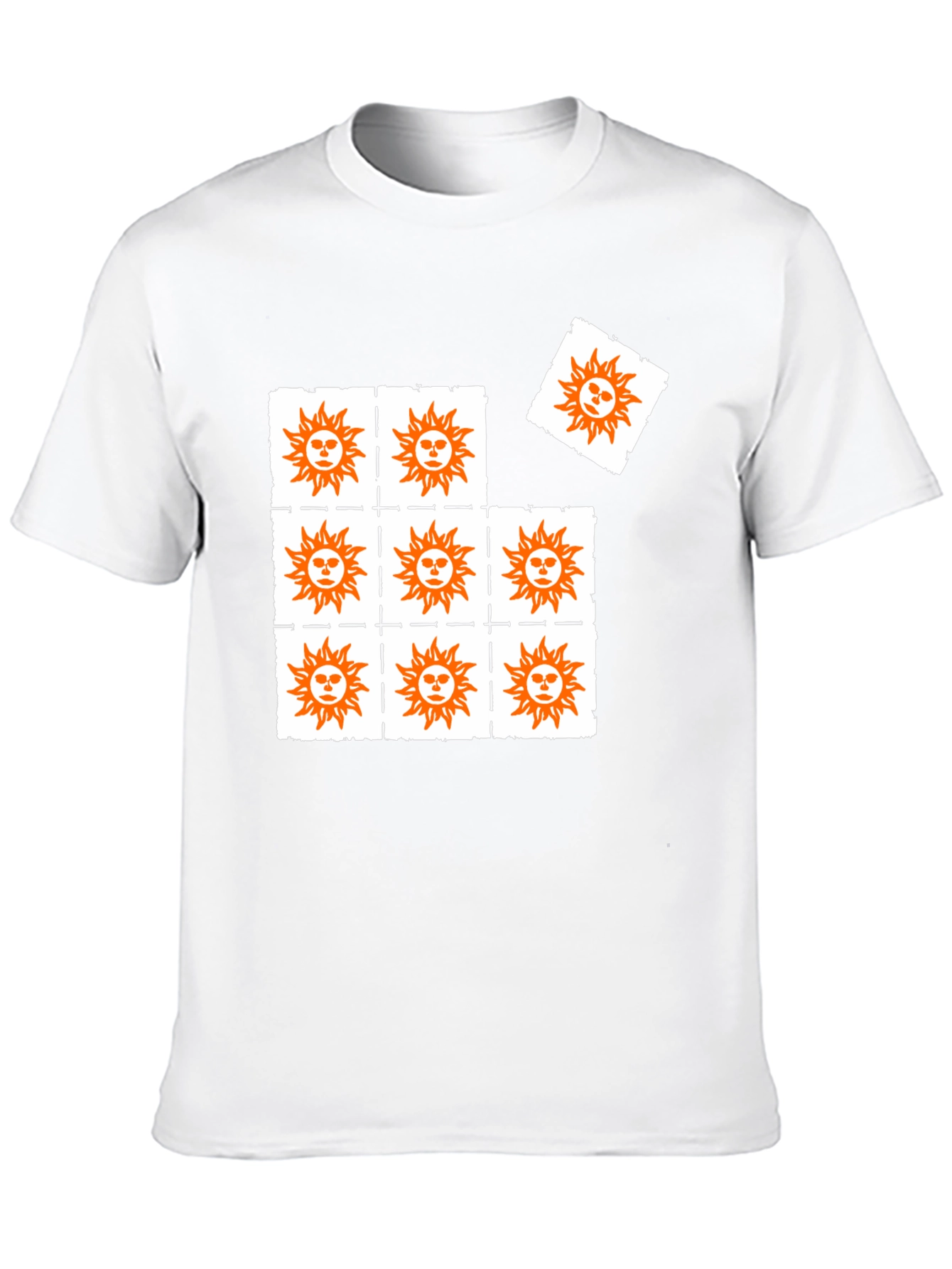Sun Graphic Print Black T-Shirt