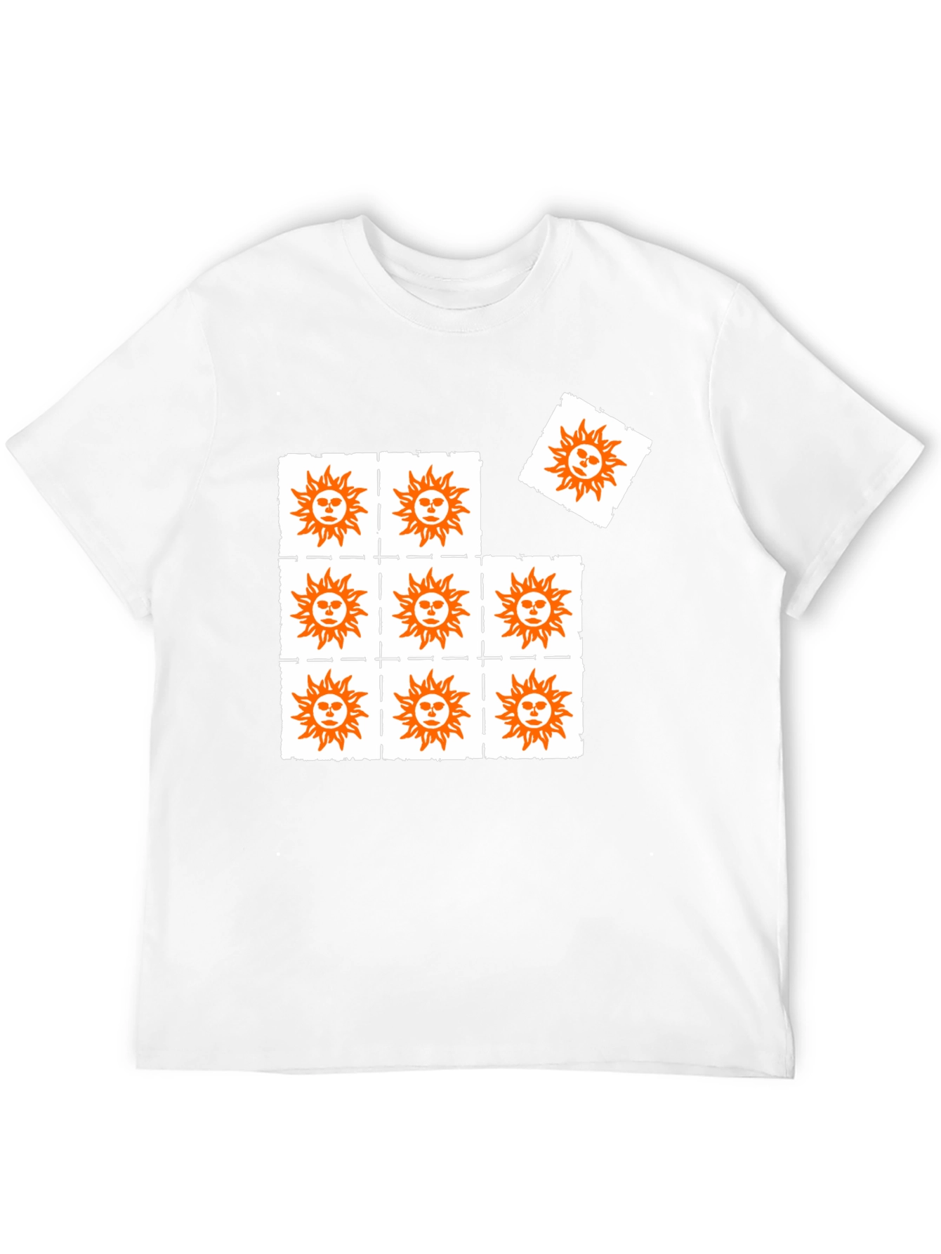 Sun Graphic Print Black T-Shirt