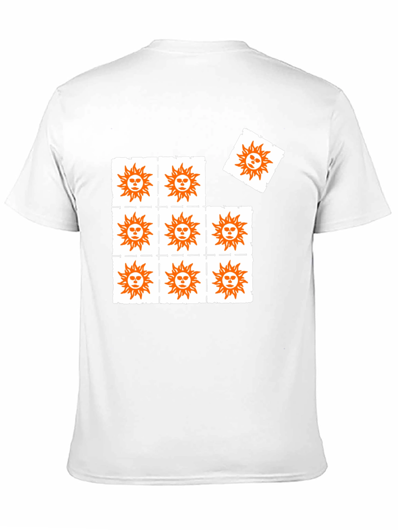 Sun Graphic Print Black T-Shirt