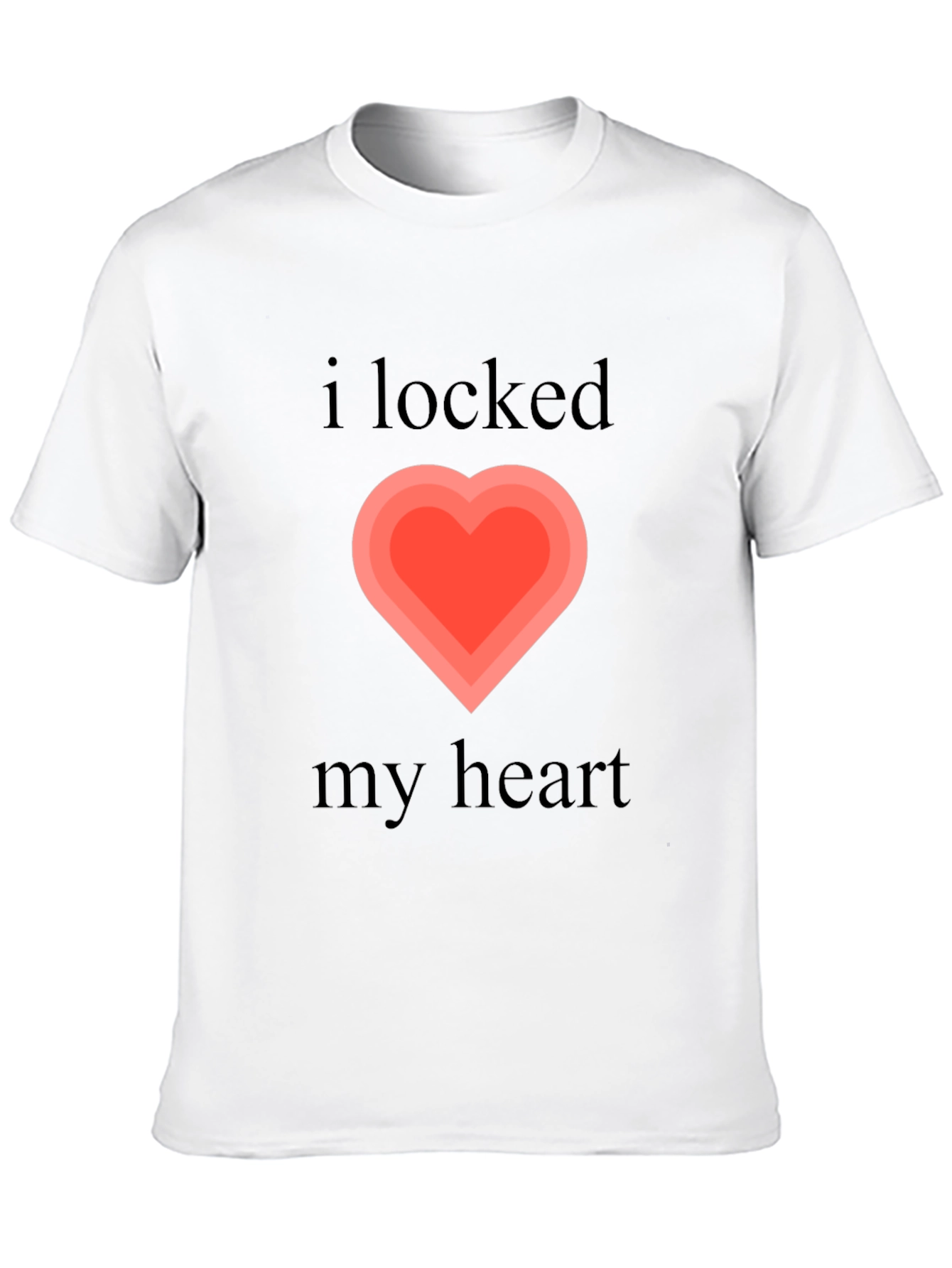 I Locked My Heart Graphic Tee - Black