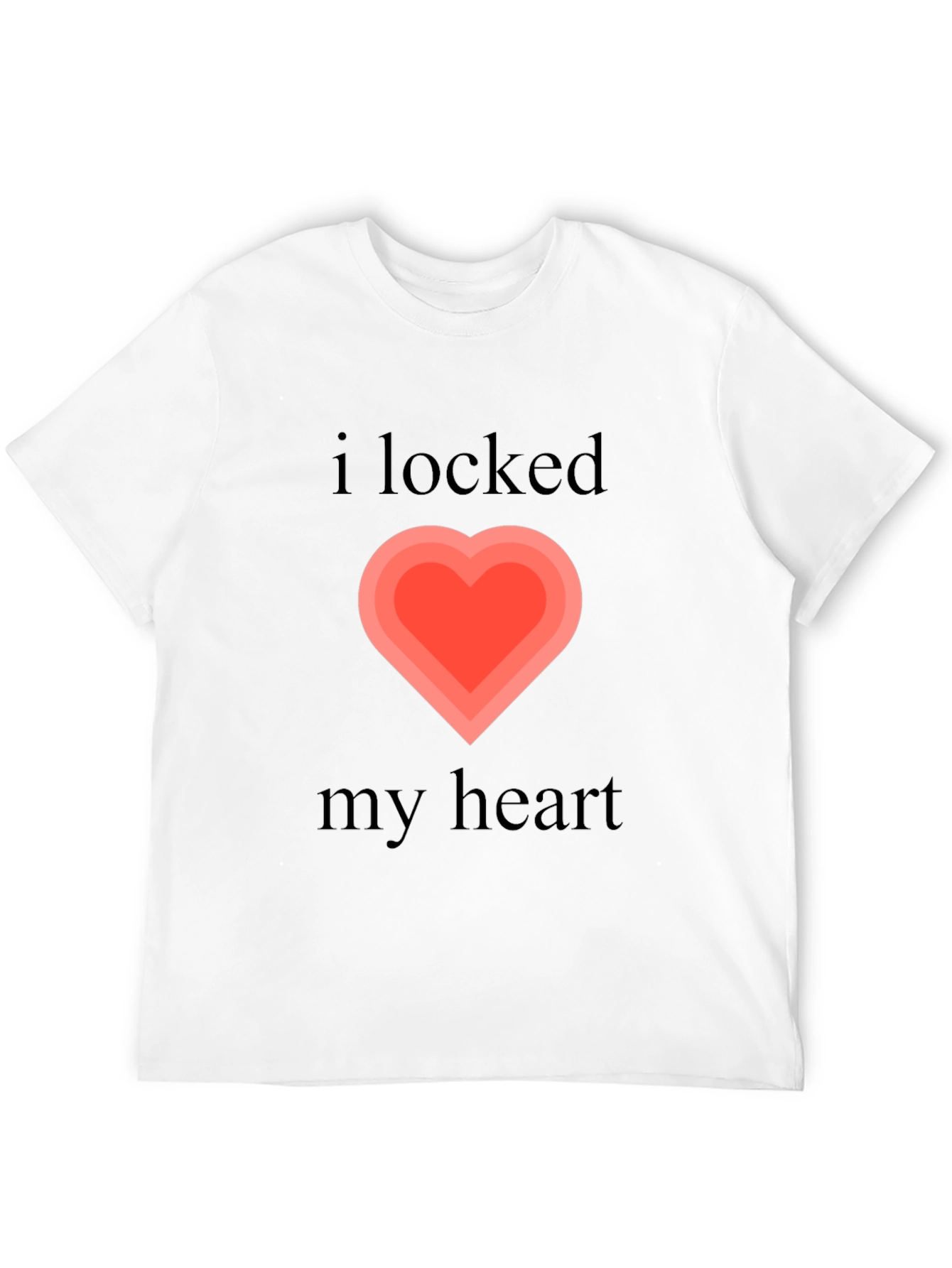 I Locked My Heart Graphic Tee - Black