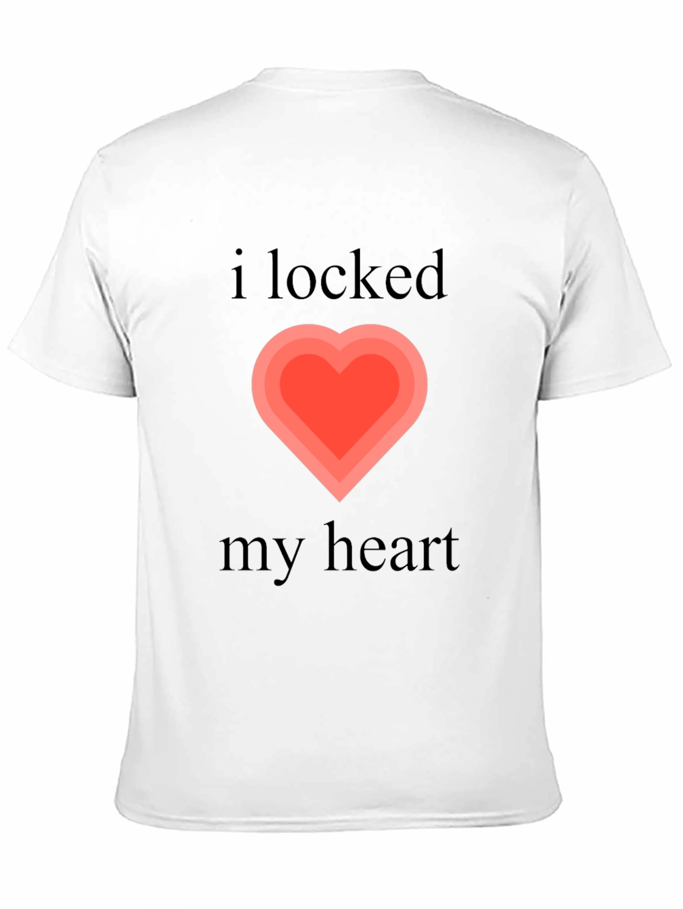 I Locked My Heart Graphic Tee - Black