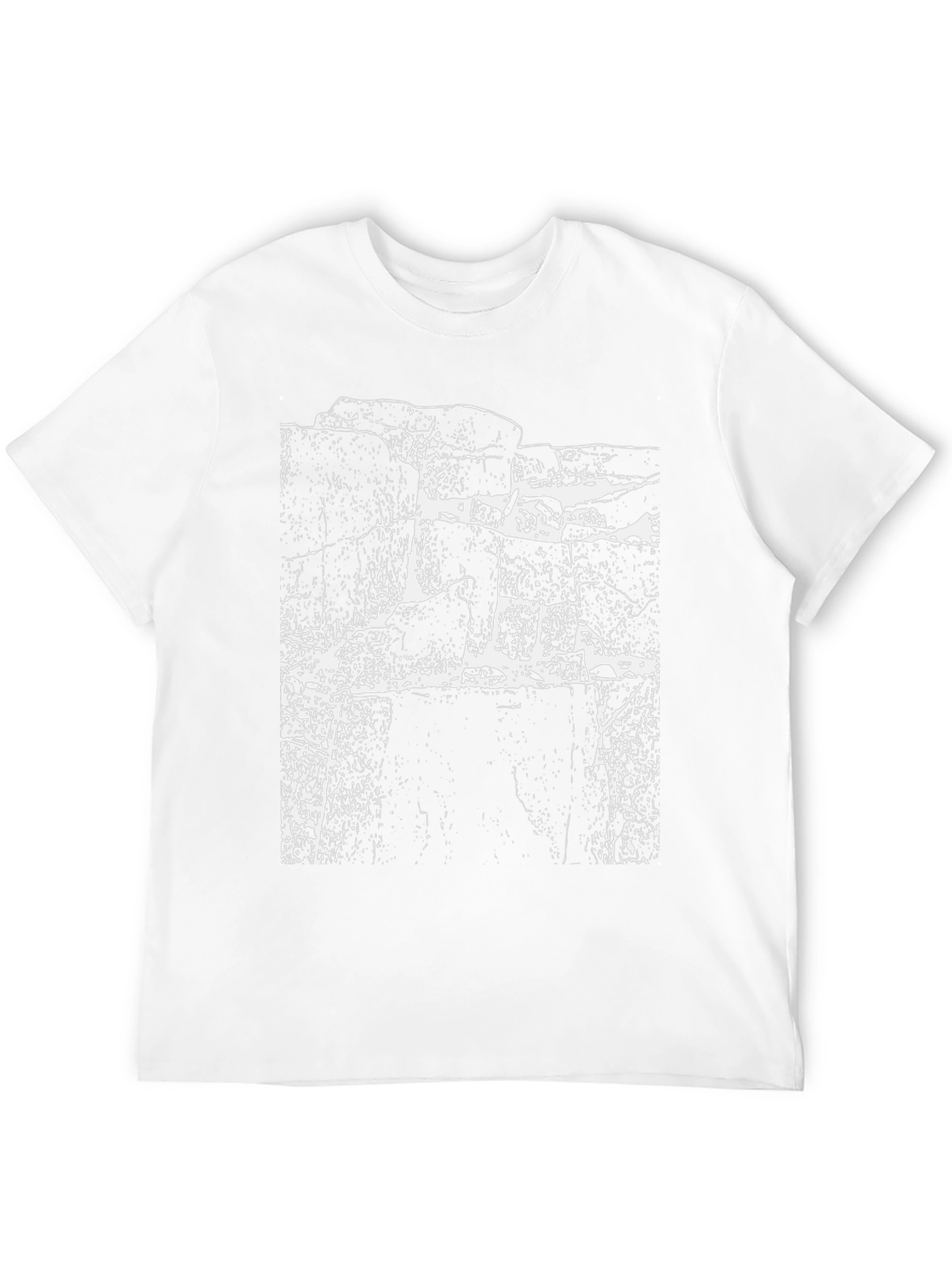 Grunge Rock Face Graphic Black T-Shirt