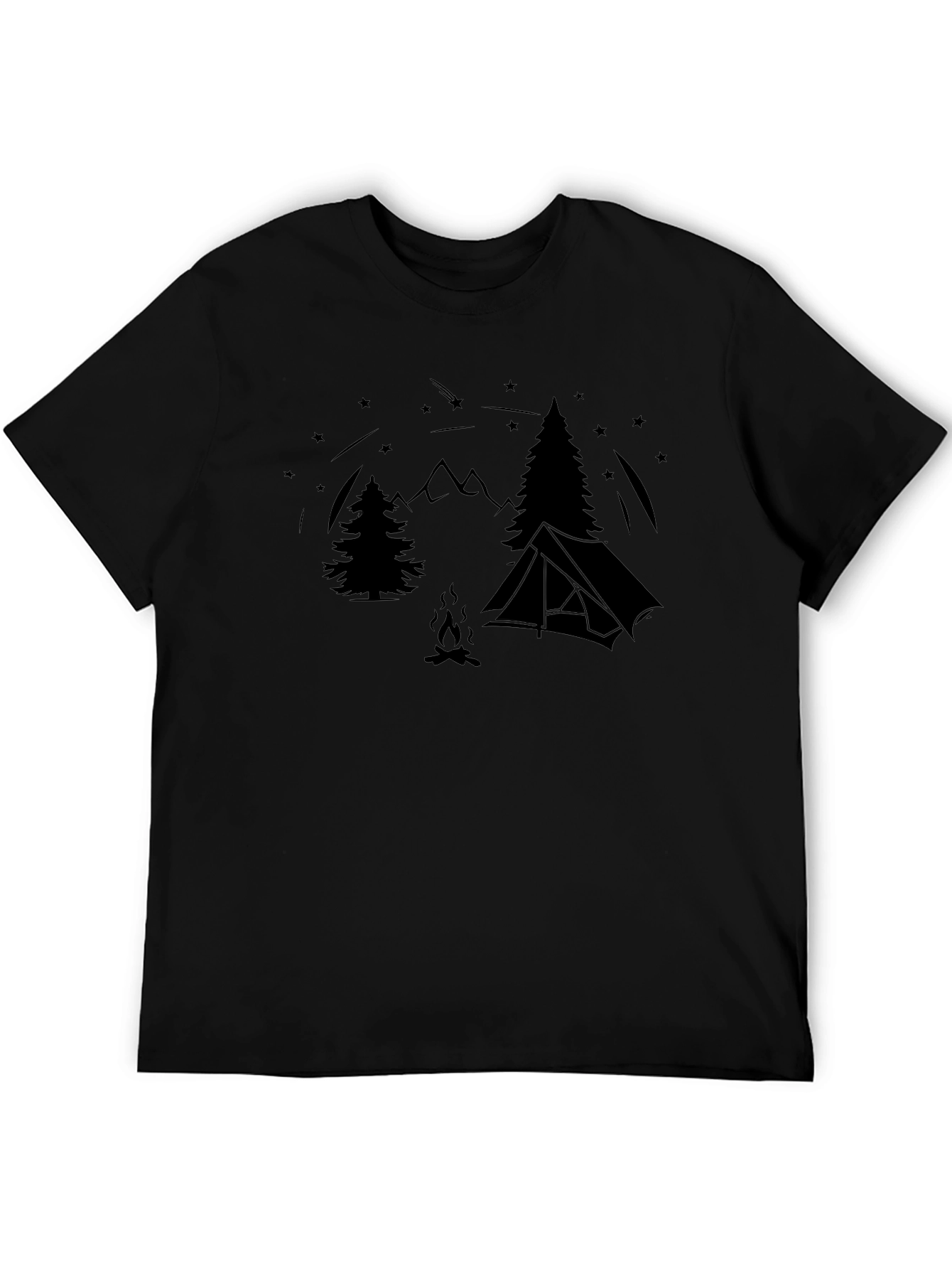 Camping Scene T-Shirt - Nature Adventure Tee
