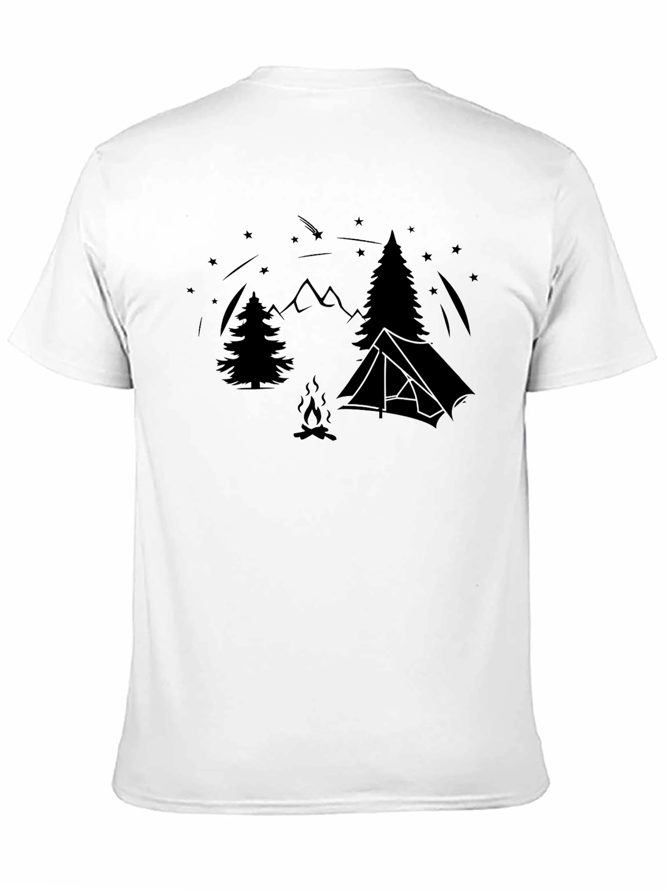 Camping Scene T-Shirt - Nature Adventure Tee
