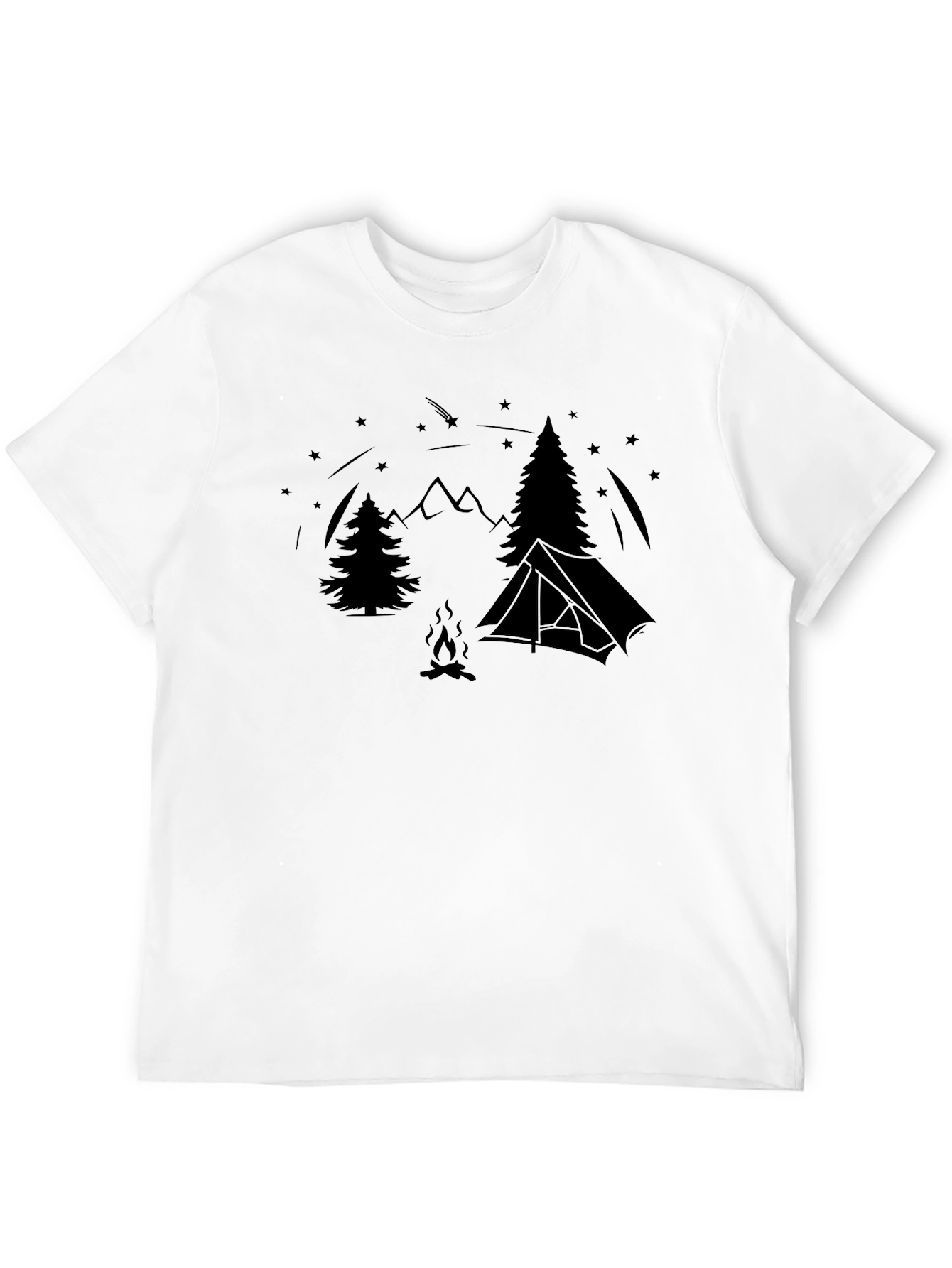 Camping Scene T-Shirt - Nature Adventure Tee