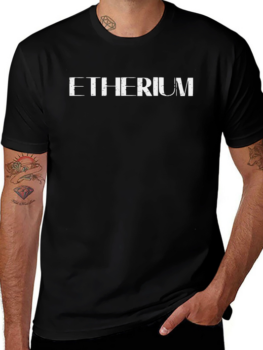 Ethereum Crypto Black T-Shirt - Mens Short Sleeve Tee