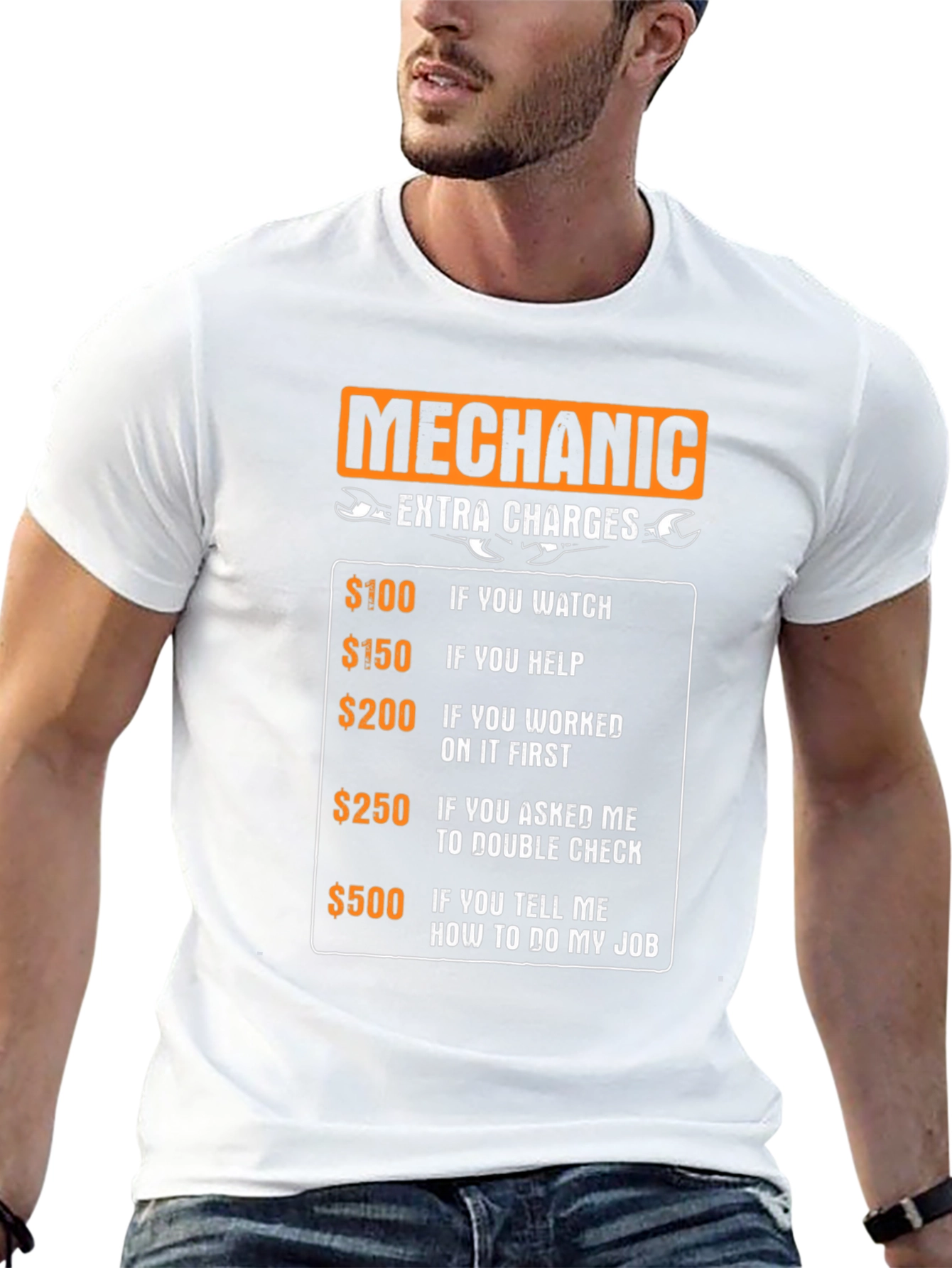 Mechanic Extra Charges Funny T-Shirt