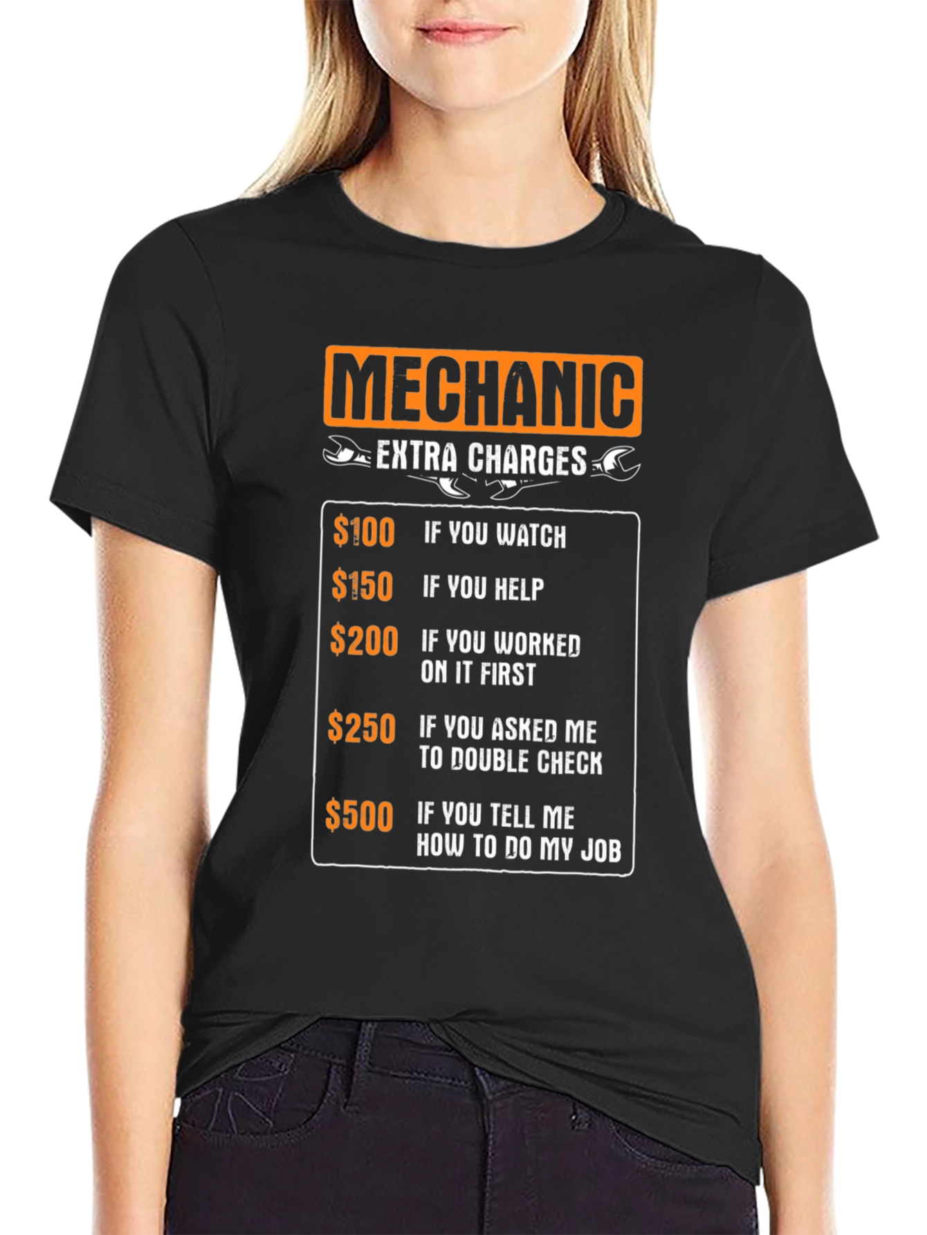 Mechanic Extra Charges Funny T-Shirt