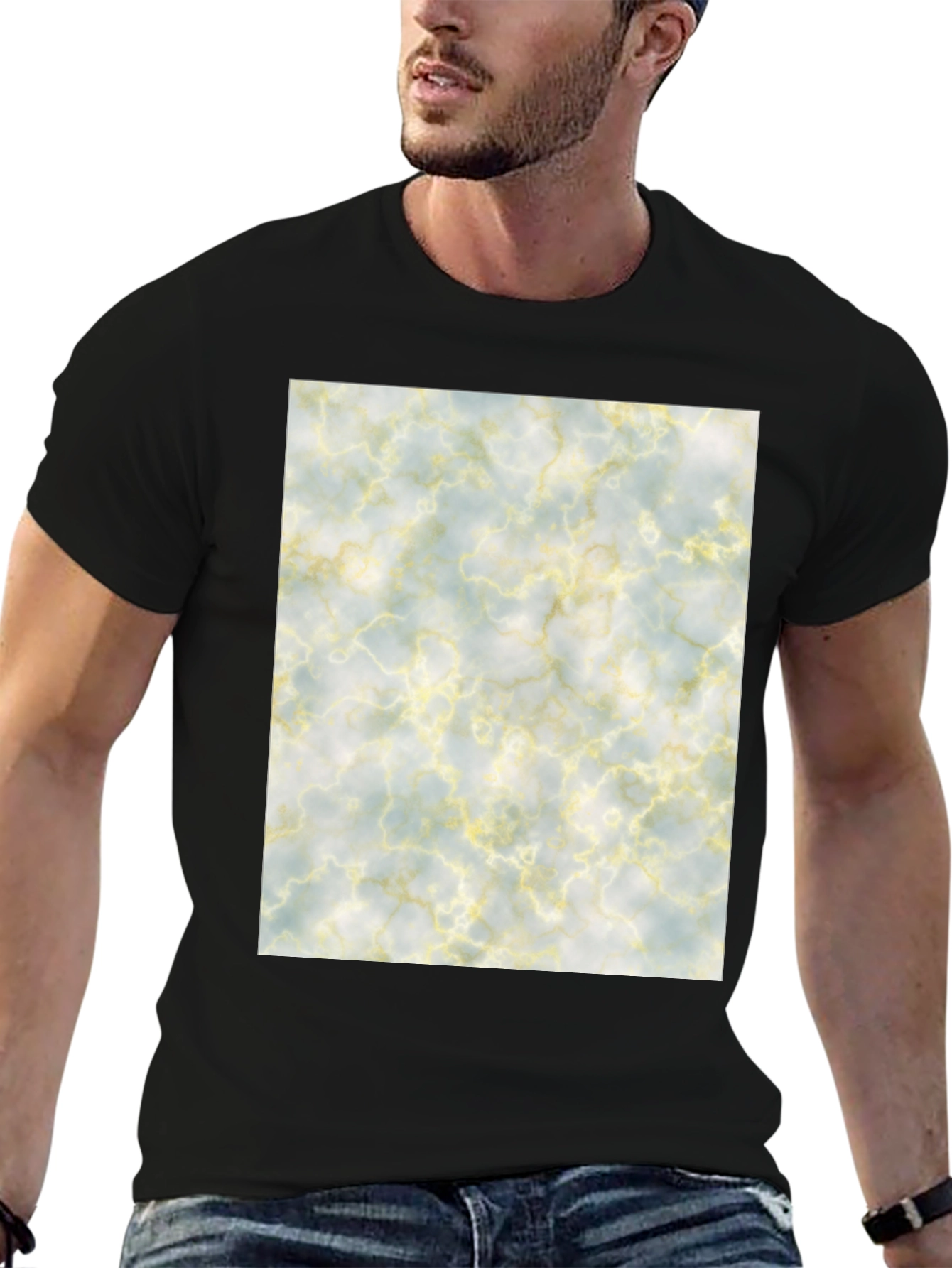 Marble Pattern Tee - Soft & Stylish