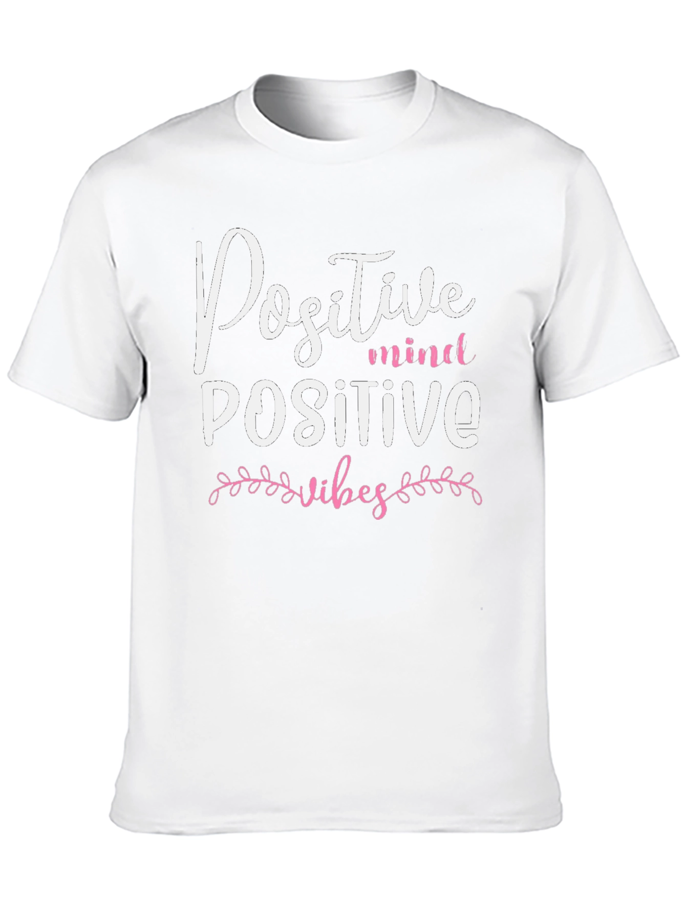 Positive Mind Positive Vibes Black T-Shirt