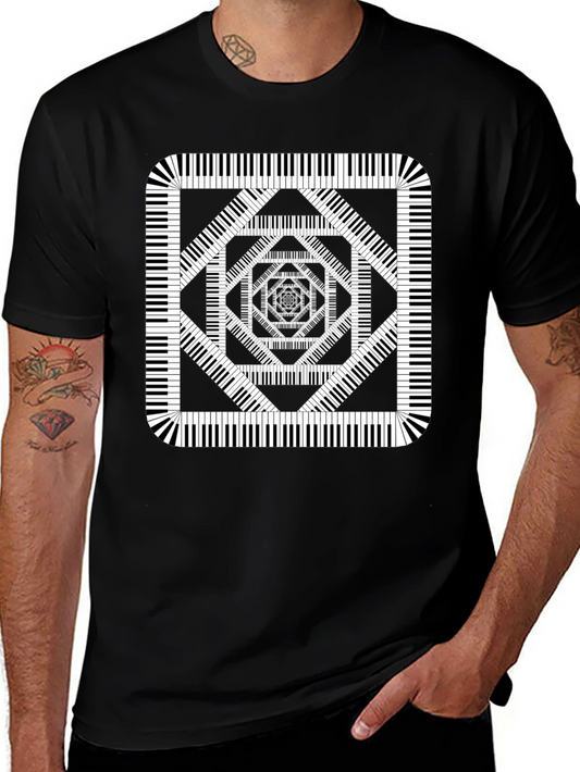 Piano Keys T-Shirt: Musical Illusion Tee