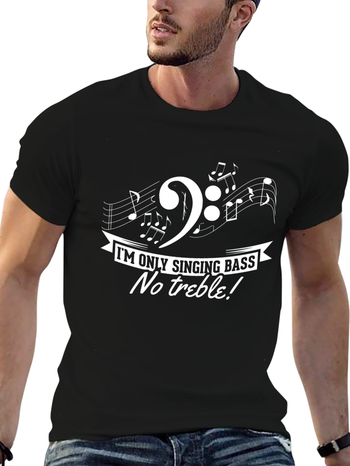 Im Only Singing Bass T-Shirt - Music Lover Tee