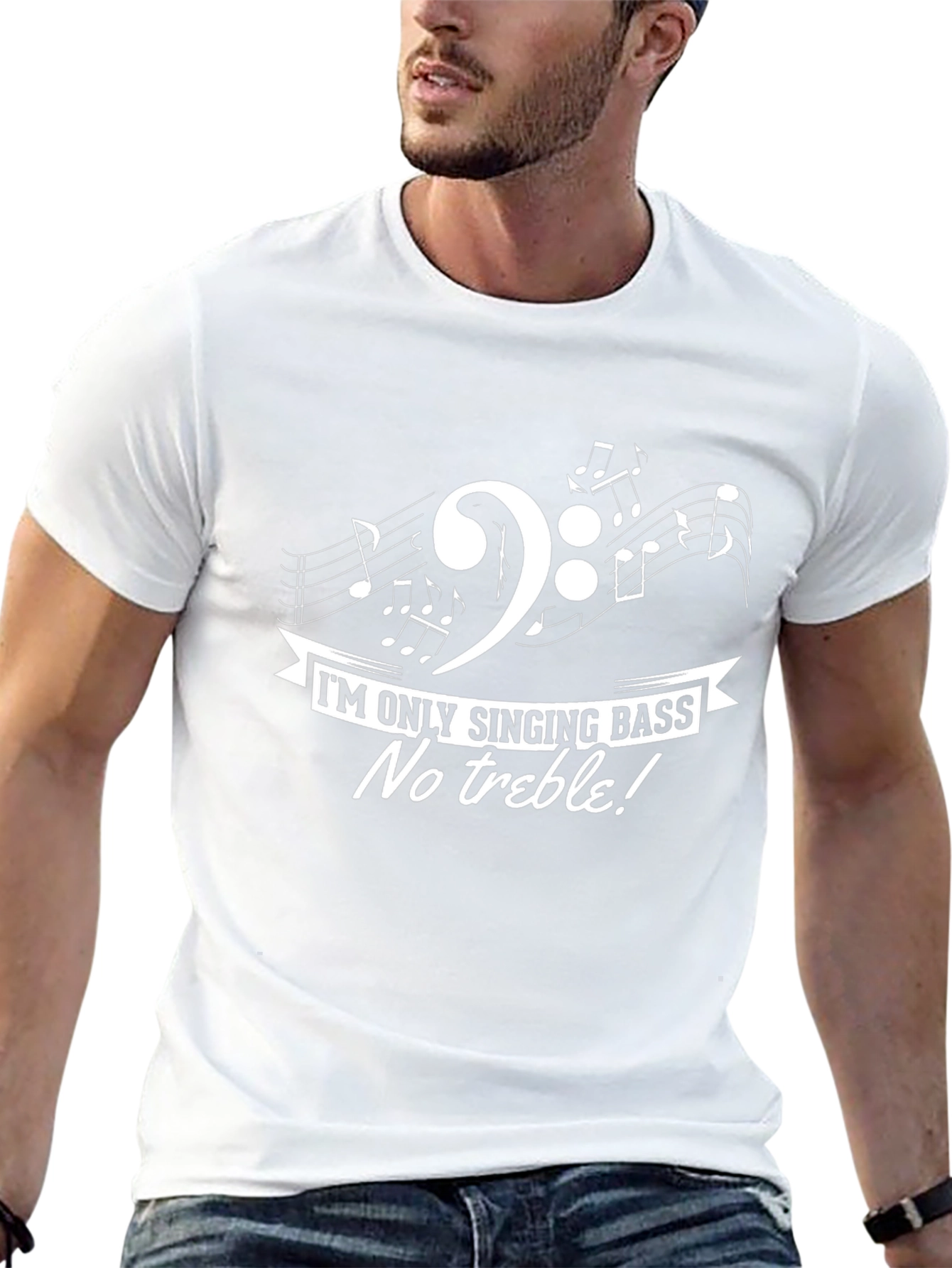 Im Only Singing Bass T-Shirt - Music Lover Tee