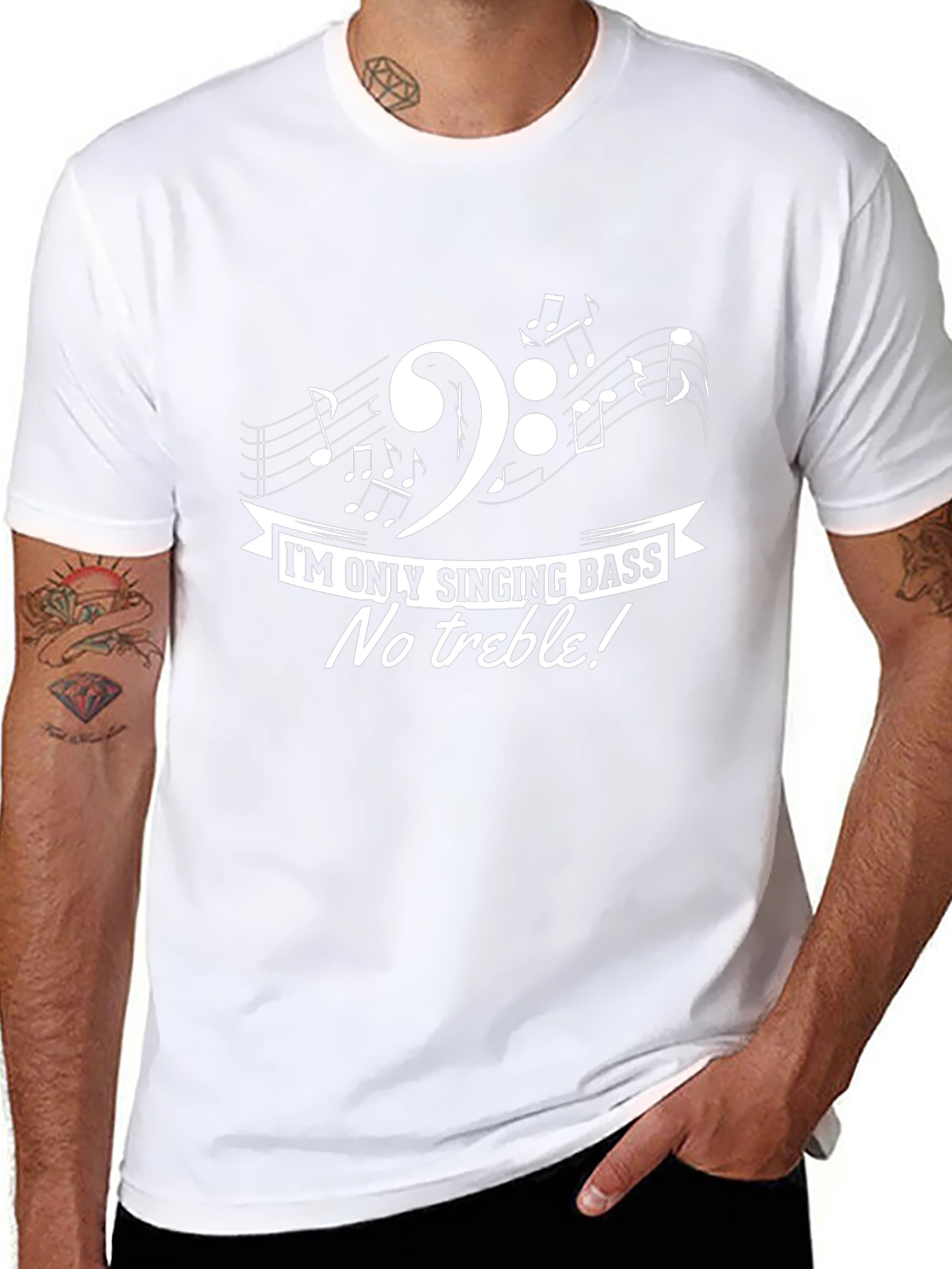 Im Only Singing Bass T-Shirt - Music Lover Tee