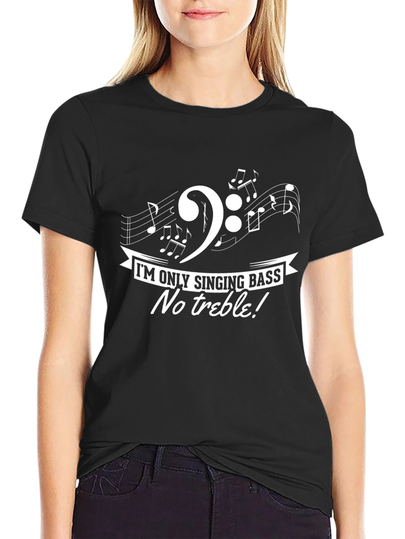 Im Only Singing Bass T-Shirt - Music Lover Tee