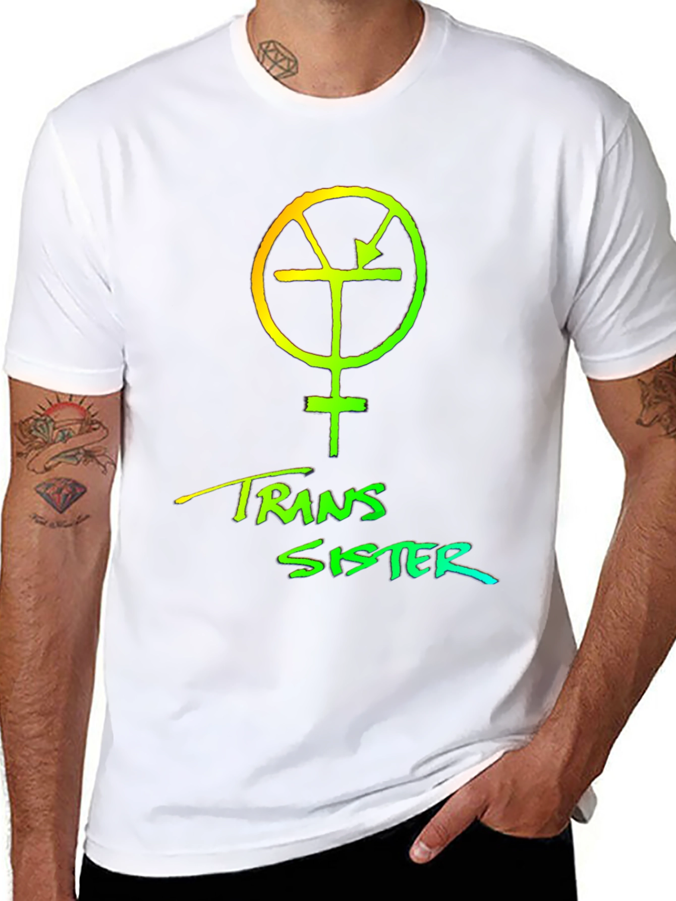 Trans Sister Symbol Graphic T-Shirt