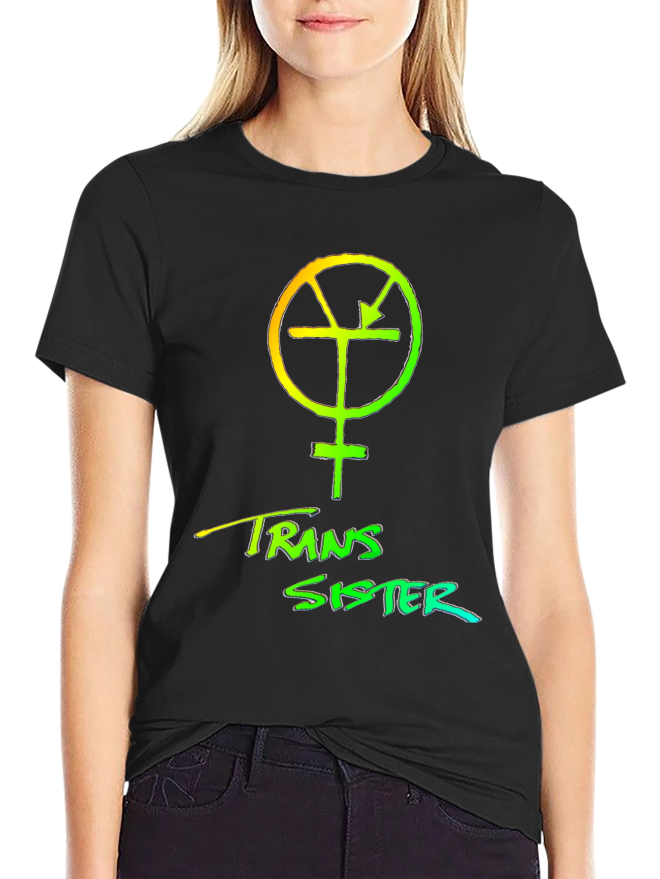 Trans Sister Symbol Graphic T-Shirt