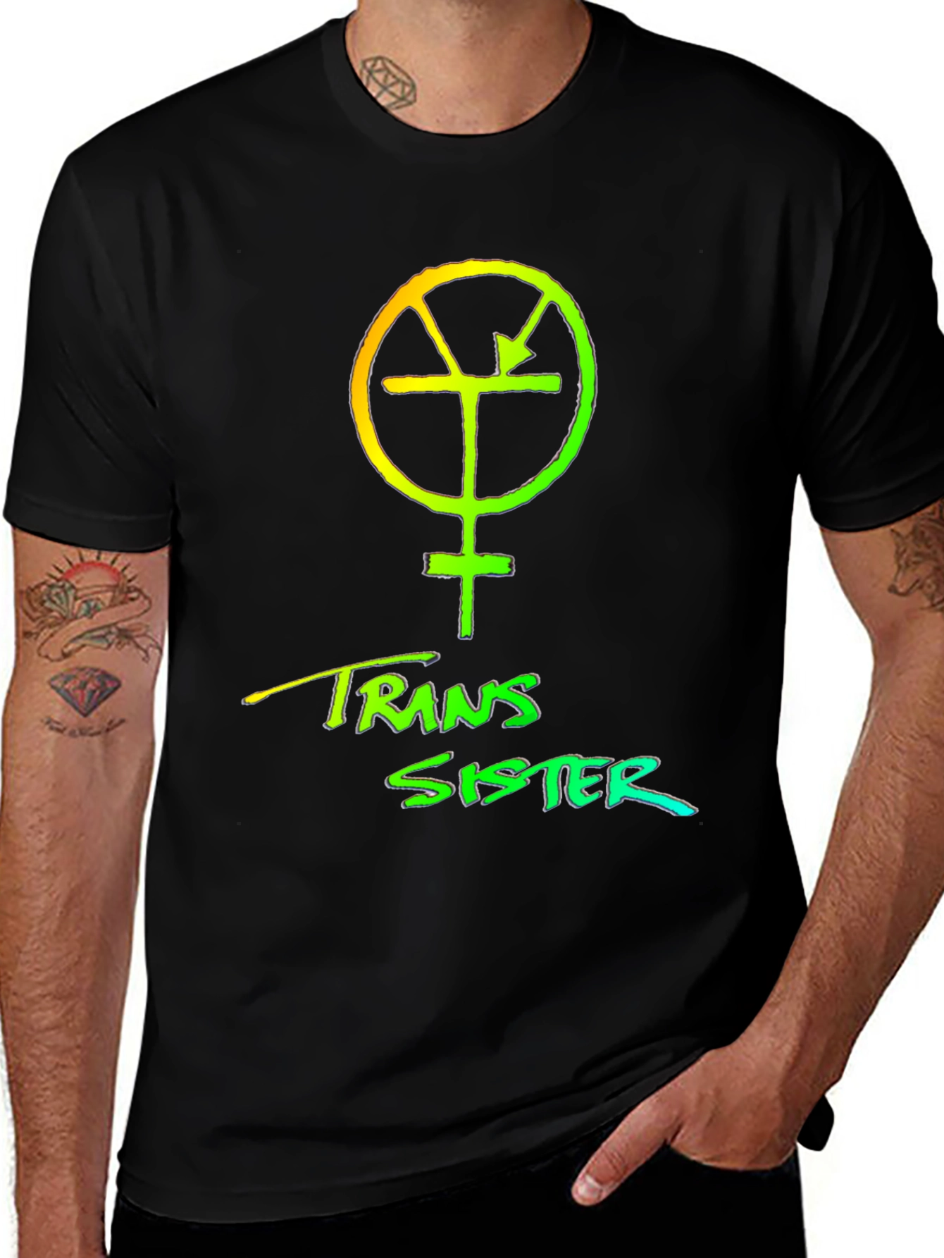 Trans Sister Symbol Graphic T-Shirt