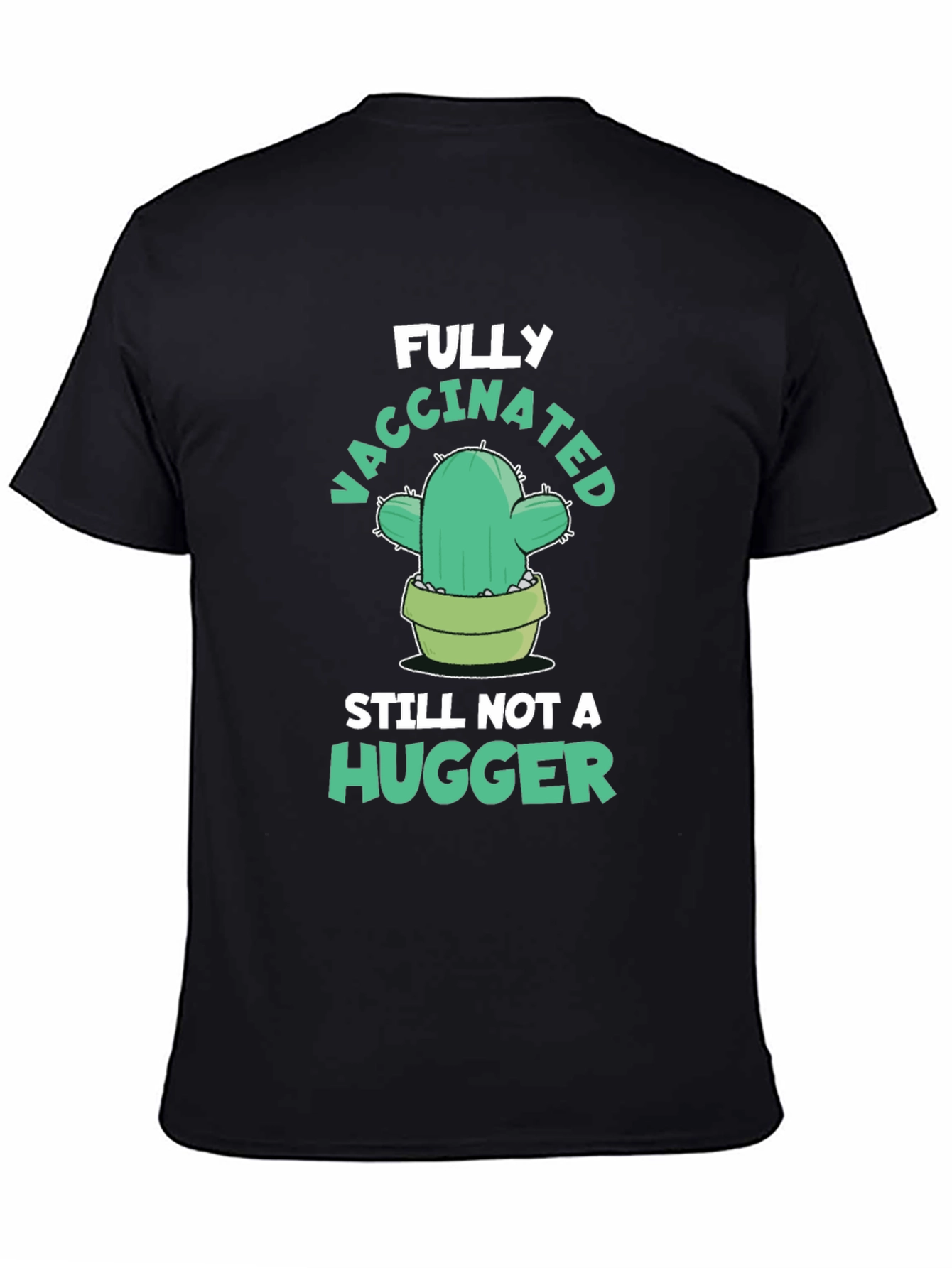 Funny Vaccinated Cactus Graphic Tee