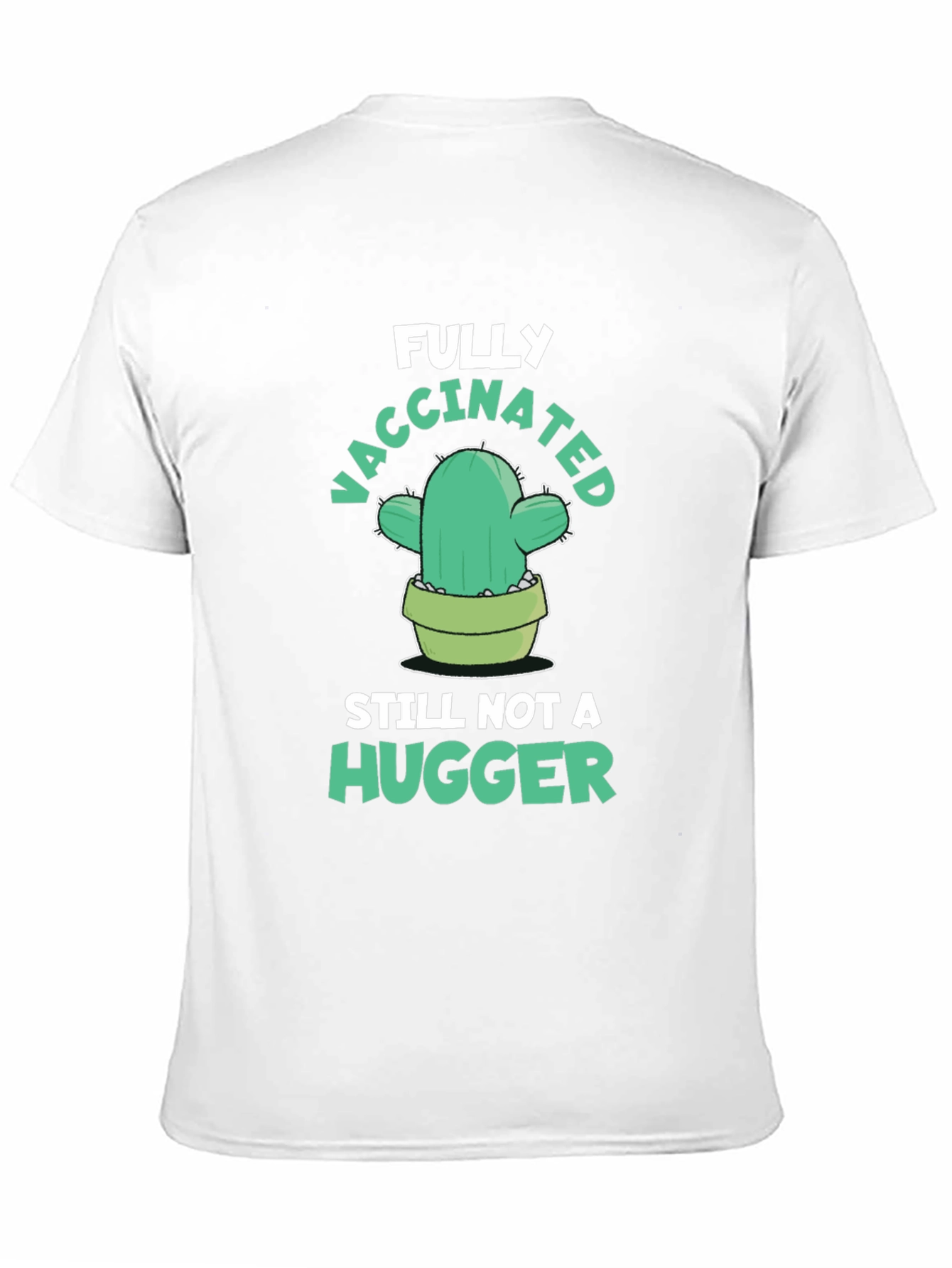 Funny Vaccinated Cactus Graphic Tee