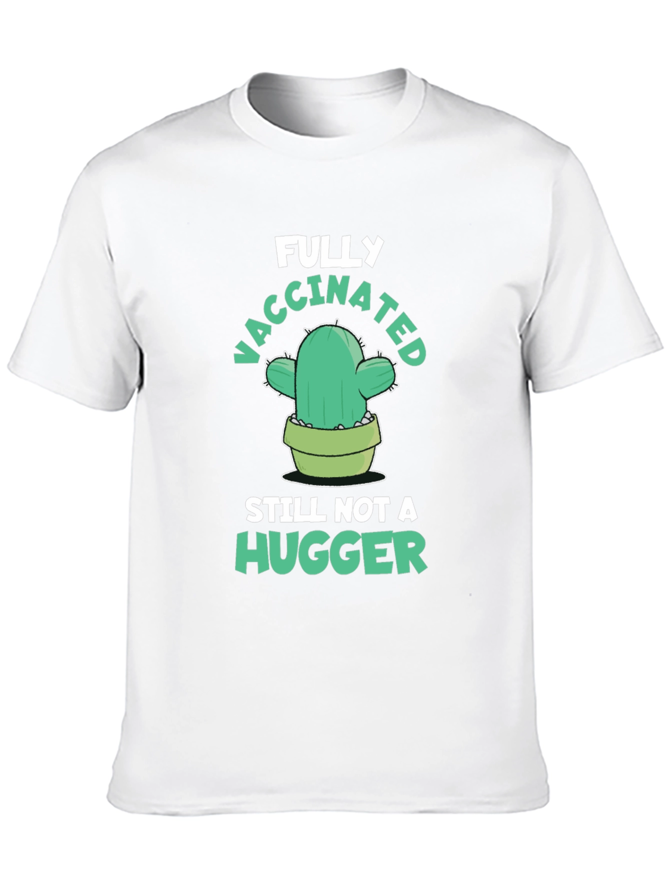 Funny Vaccinated Cactus Graphic Tee