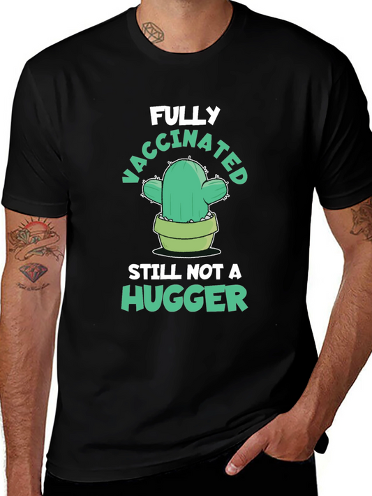 Funny Vaccinated Cactus Graphic Tee