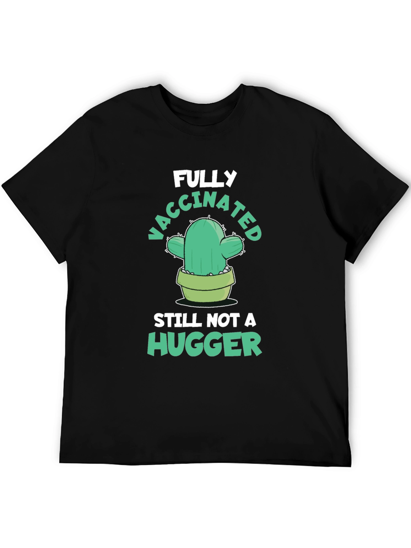 Funny Vaccinated Cactus Graphic Tee