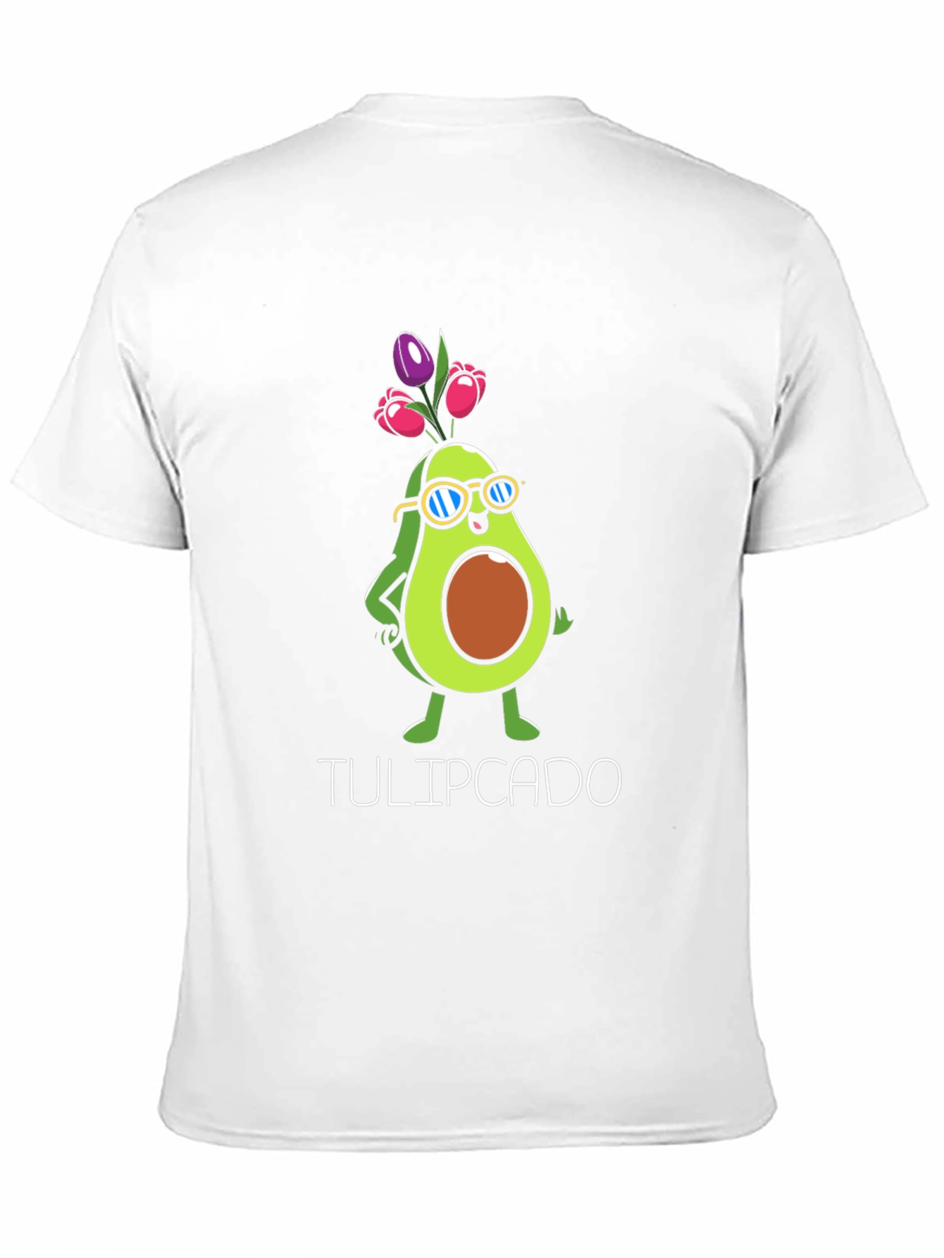 Tulipcado Graphic T-Shirt - Avocado Tulip Funny Tee