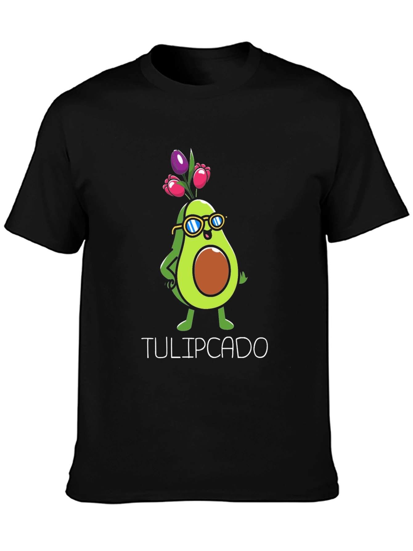 Tulipcado Graphic T-Shirt - Avocado Tulip Funny Tee