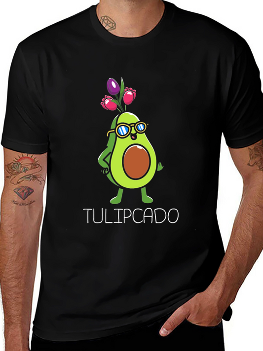 Tulipcado Graphic T-Shirt - Avocado Tulip Funny Tee