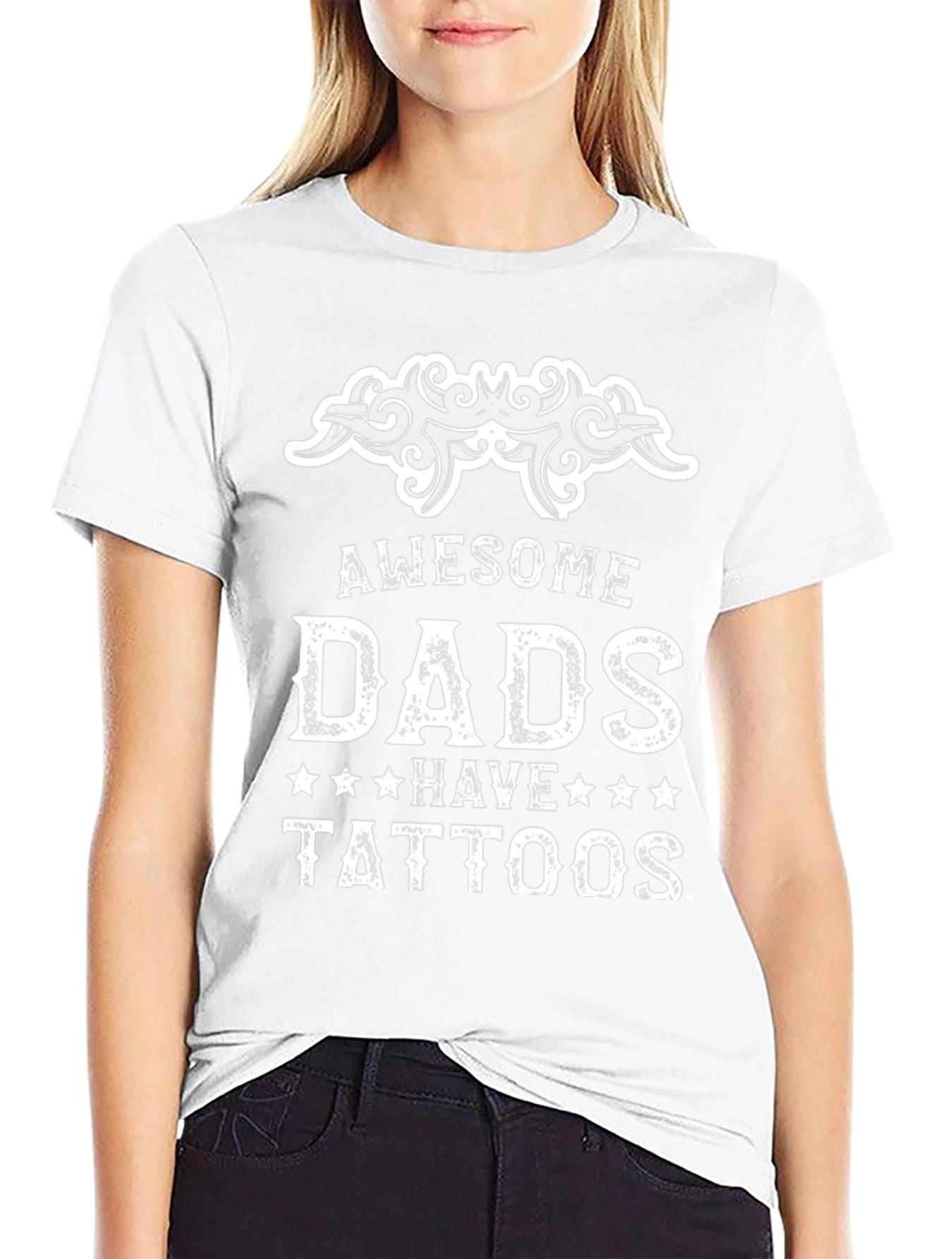 Awesome Dads Have Tattoos Graphic Tee