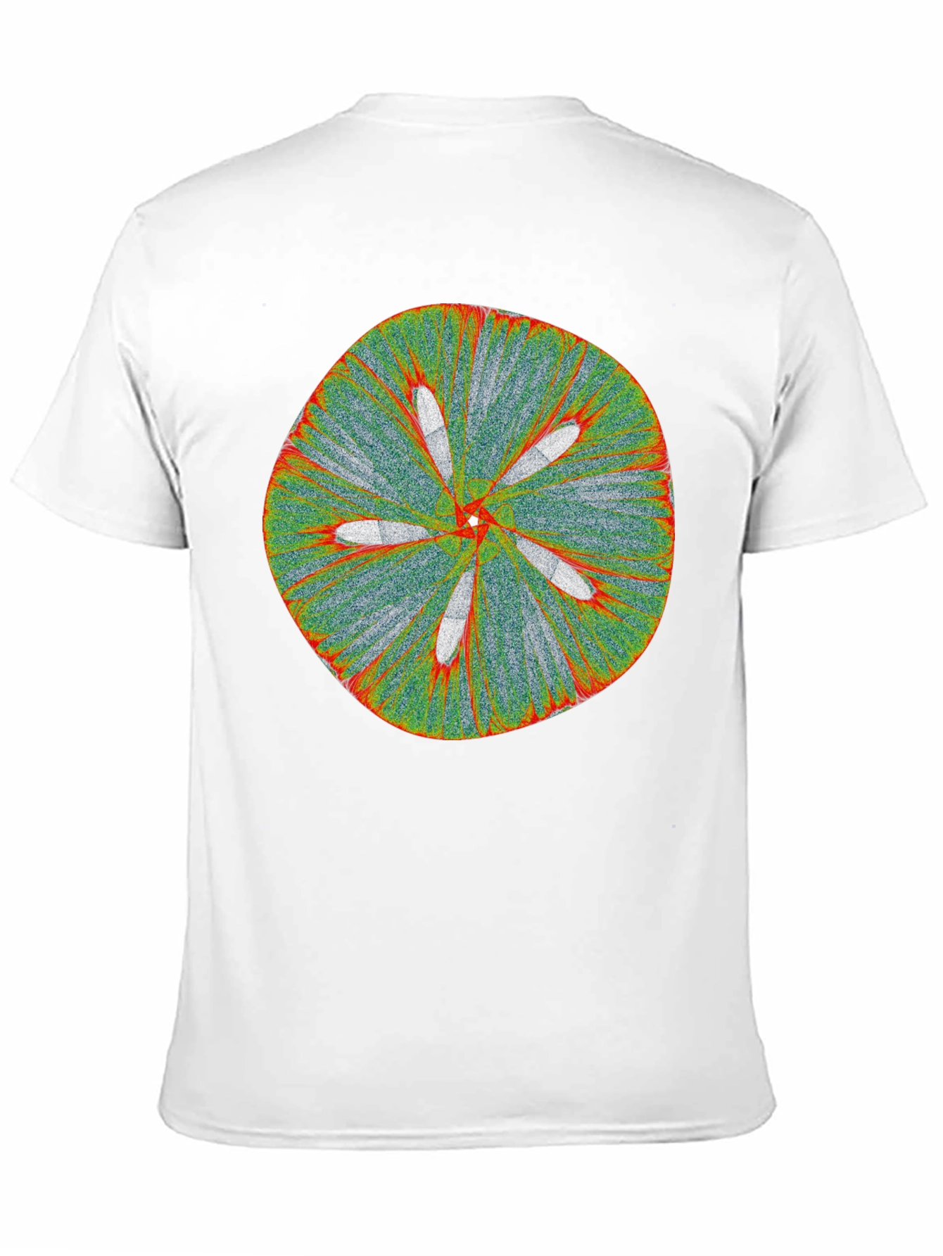 Abstract Flower Tee - Black Cotton Blend