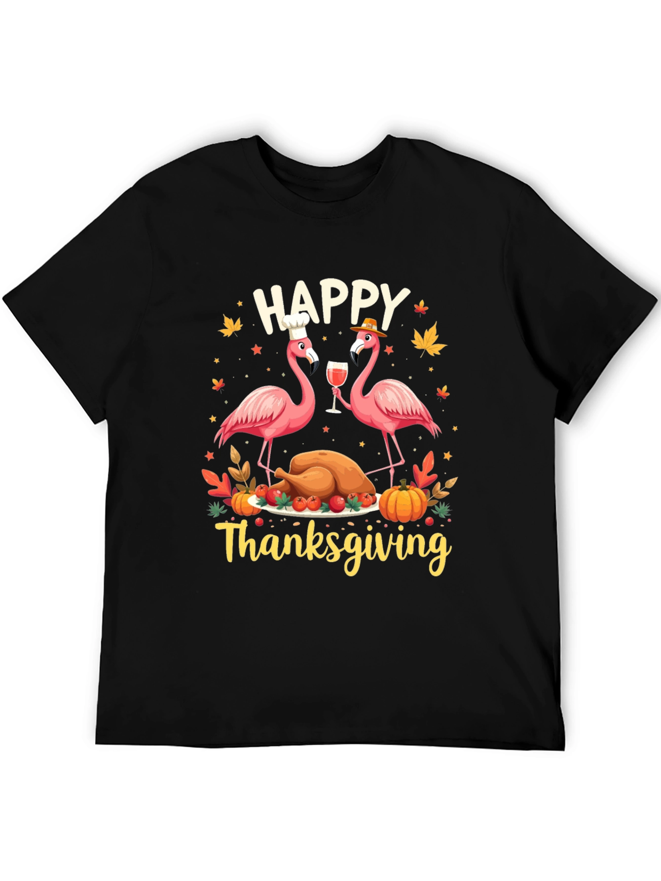 Happy Thanksgiving Flamingo T-Shirt