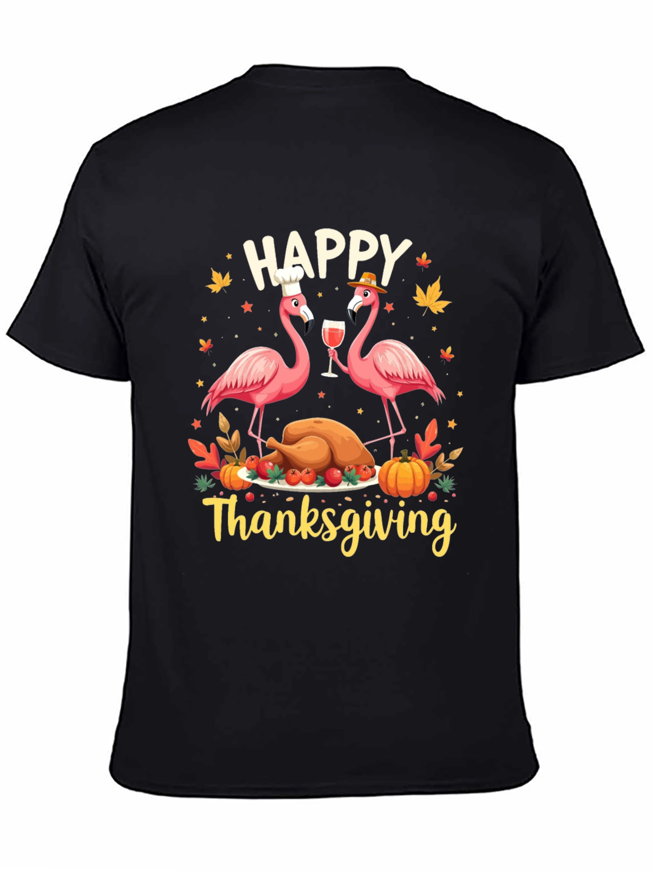 Happy Thanksgiving Flamingo T-Shirt
